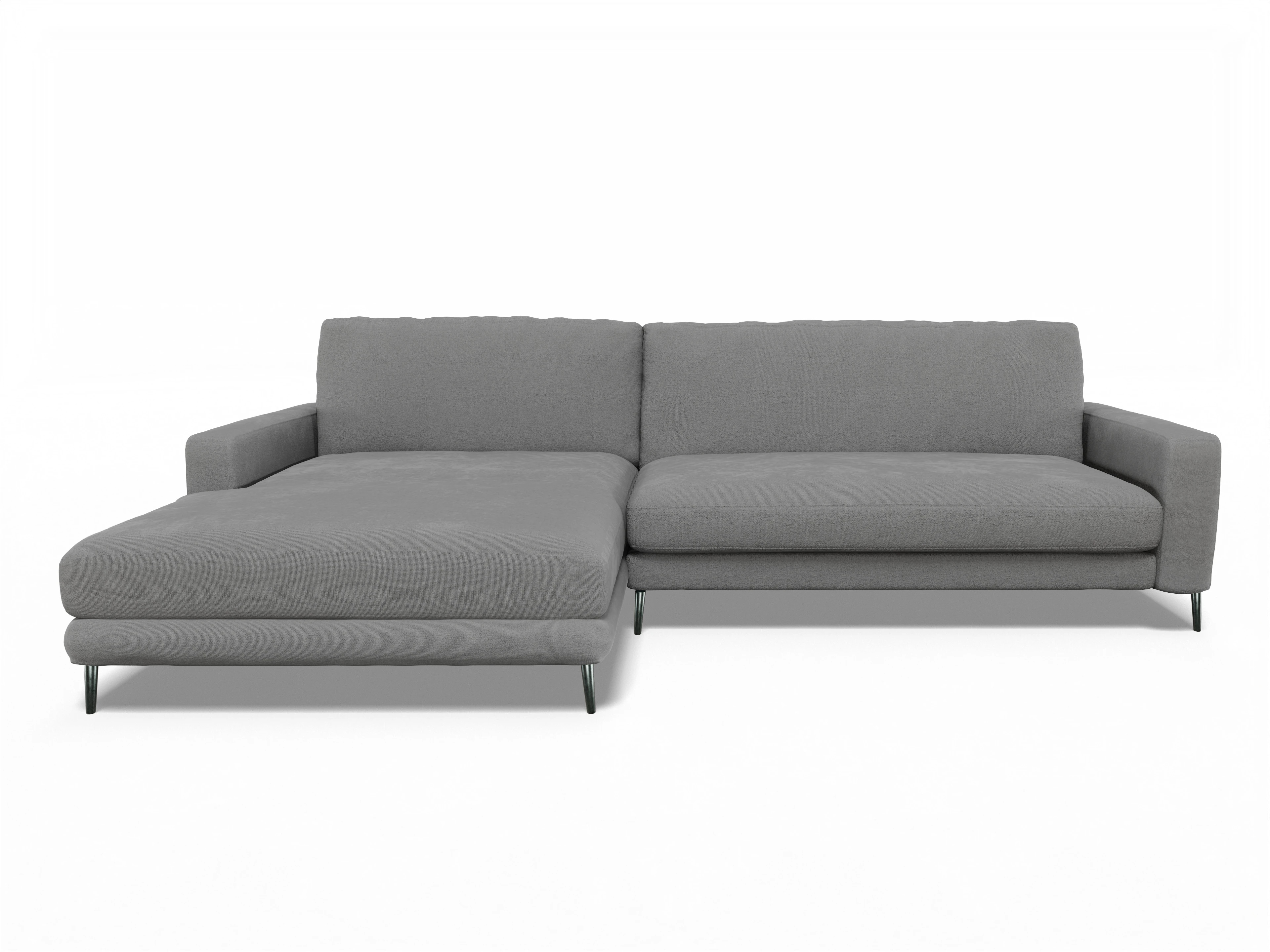 Ansicht des Produktes Urbana Ecksofa links Abschluss offen in Stoff Grau