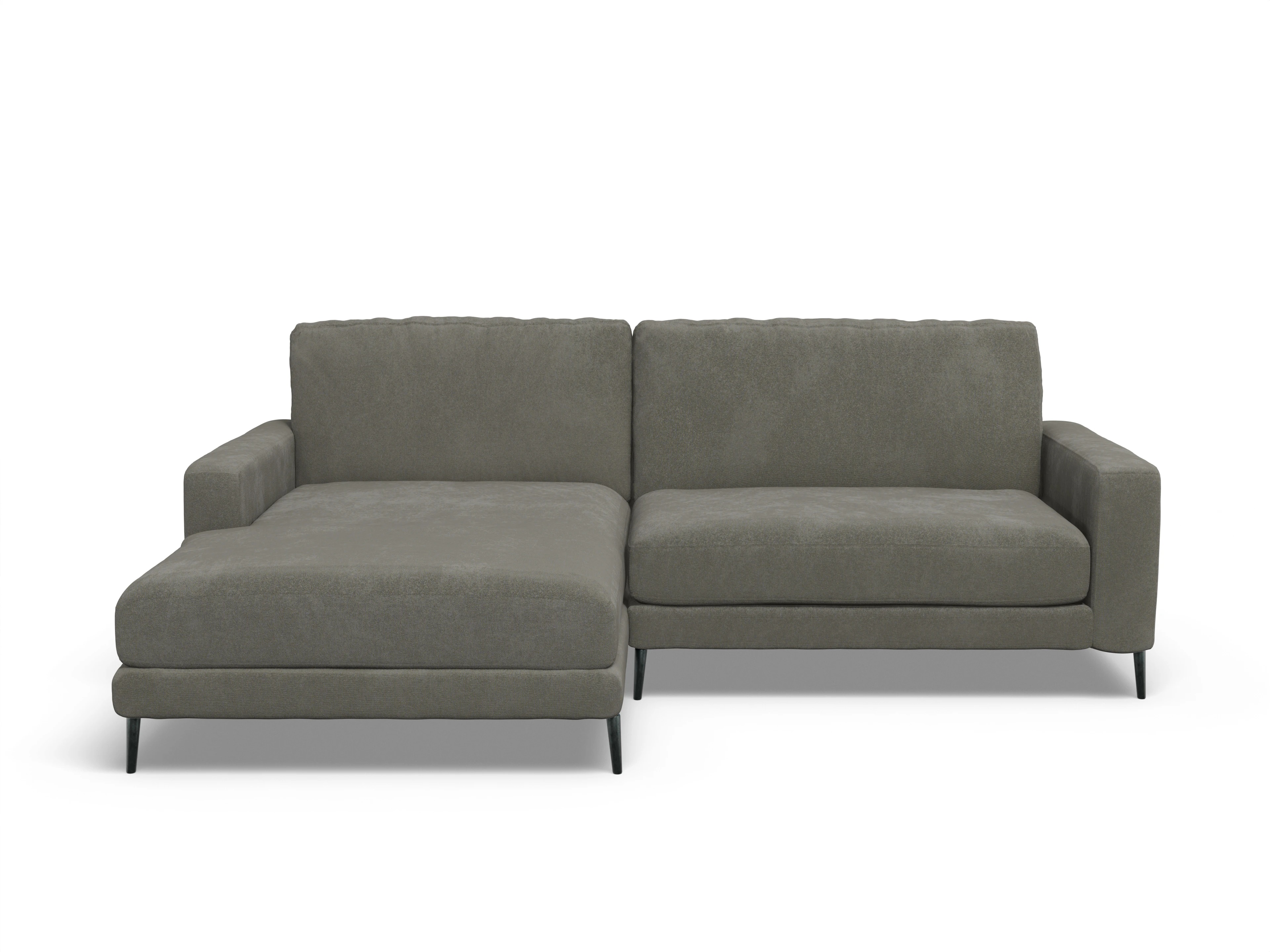 Ansicht des Produktes Urbana Ecksofa links Abschluss offen in Stoff Grau