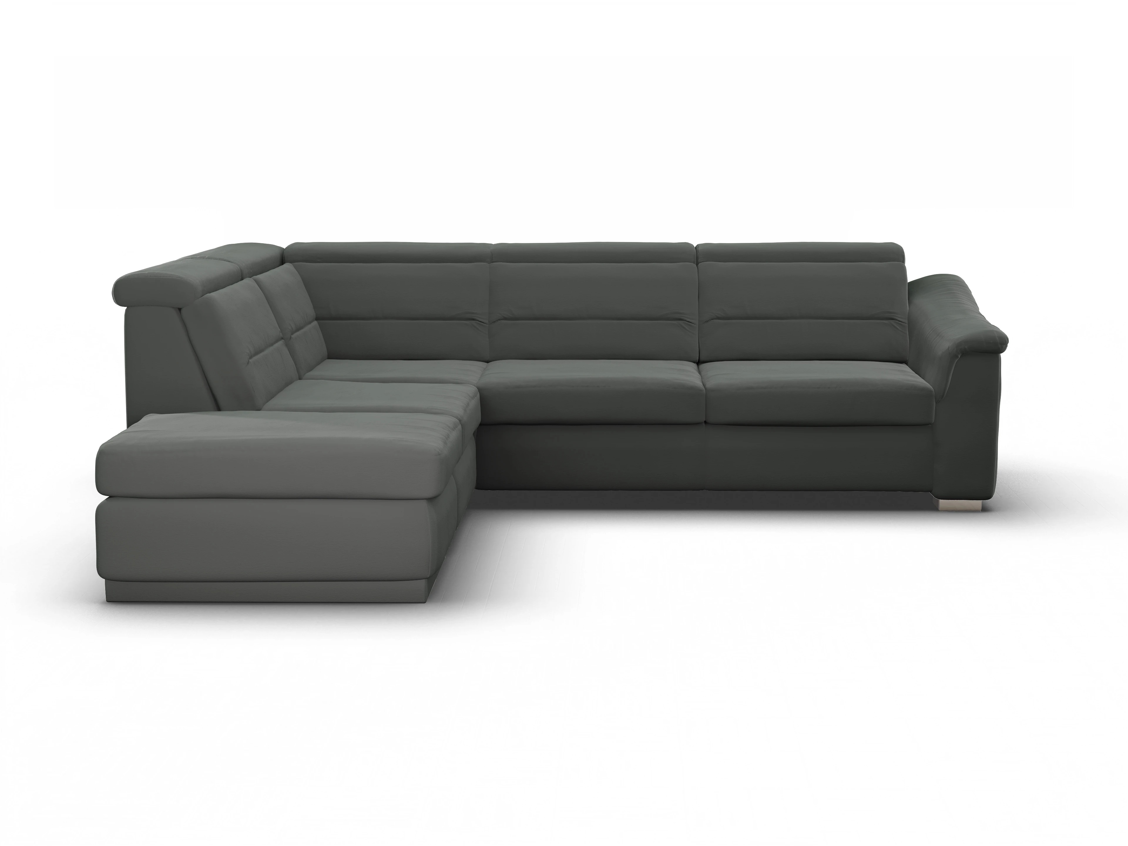 Ansicht des Produktes Sitz Concept family 1008 Ecksofa links Abschluss offen in Stoff Grau
