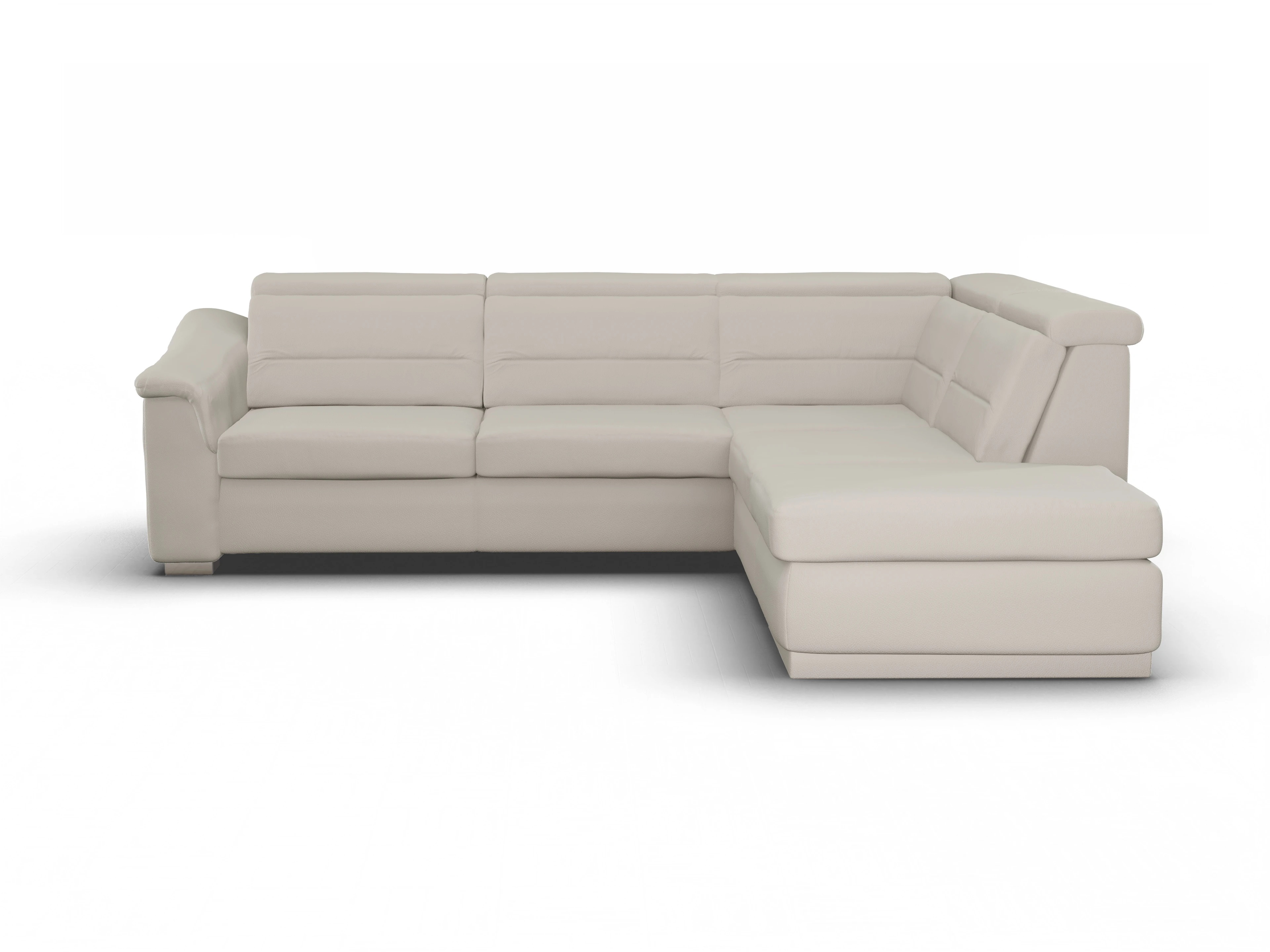 Ansicht des Produktes SC Family 1008 Ecksofa rechts Abschluss offen in Stoff Beige