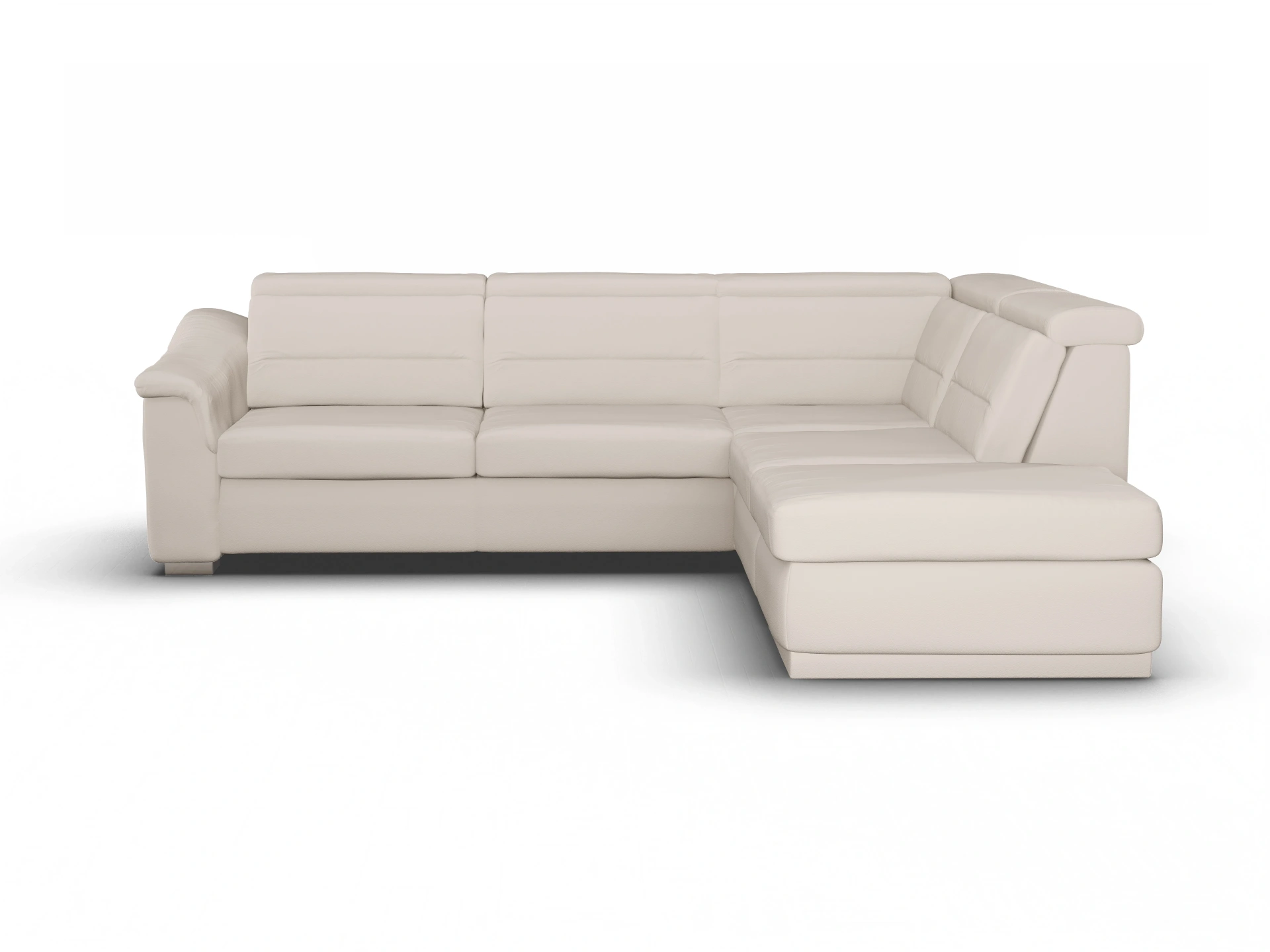 Ansicht des Produktes SC Family 1008 Ecksofa rechts Abschluss offen in Stoff Beige
