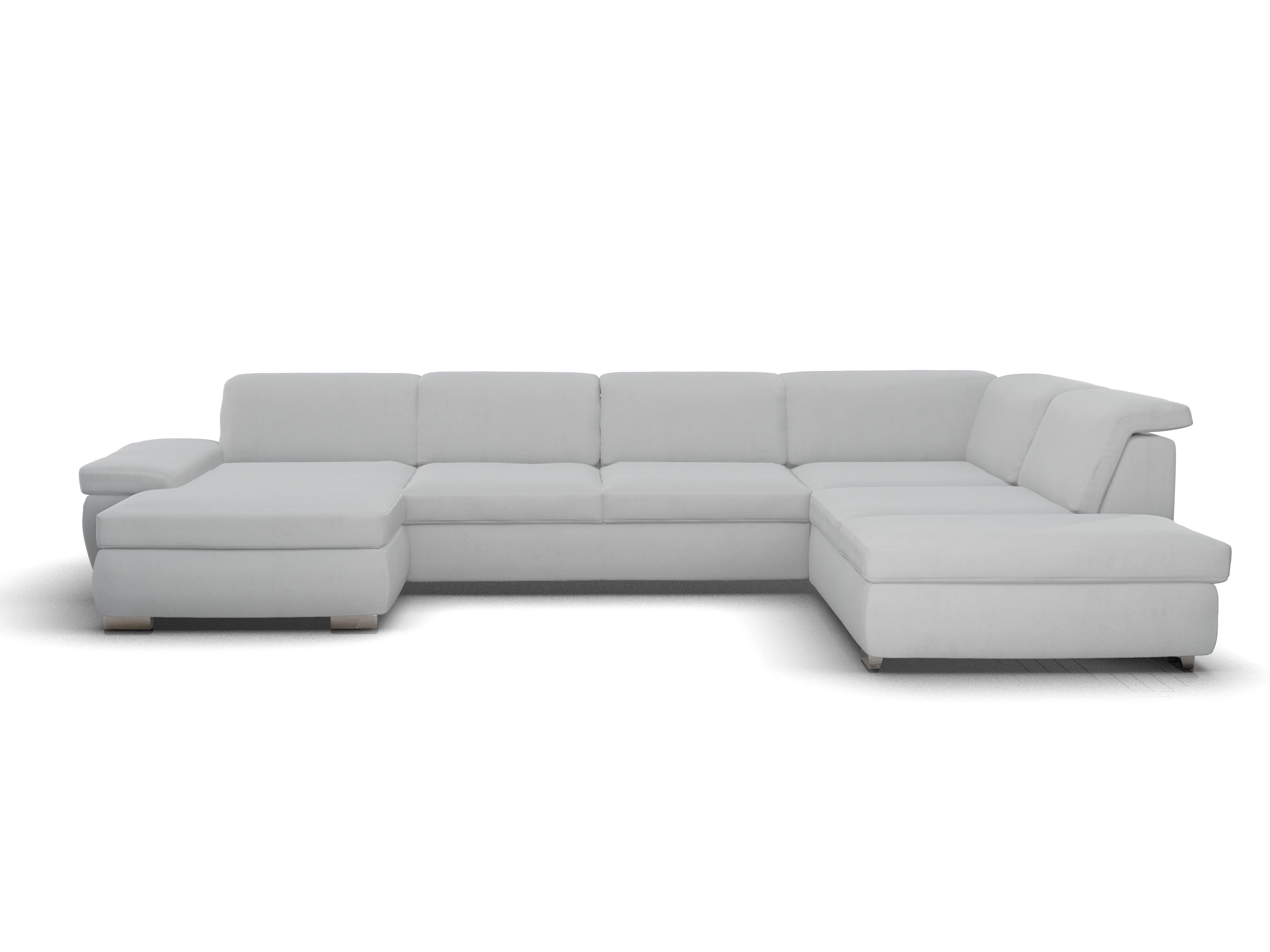 Ansicht des Produktes SC Smart 1003 Wohnlandschaft offen beidseitig in Stoff Grau