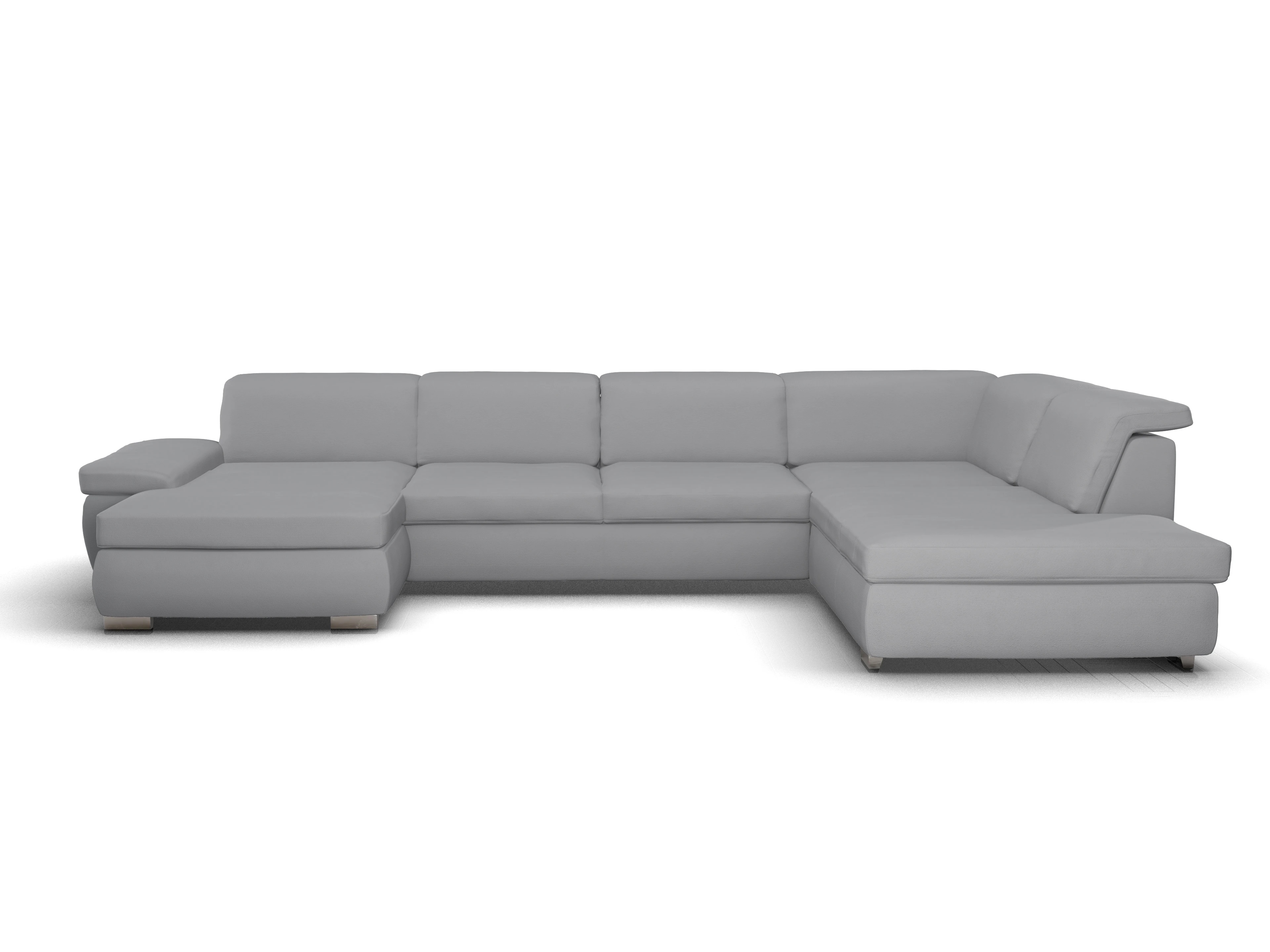 Ansicht des Produktes SC Smart 1003 Wohnlandschaft offen beidseitig in Stoff Grau