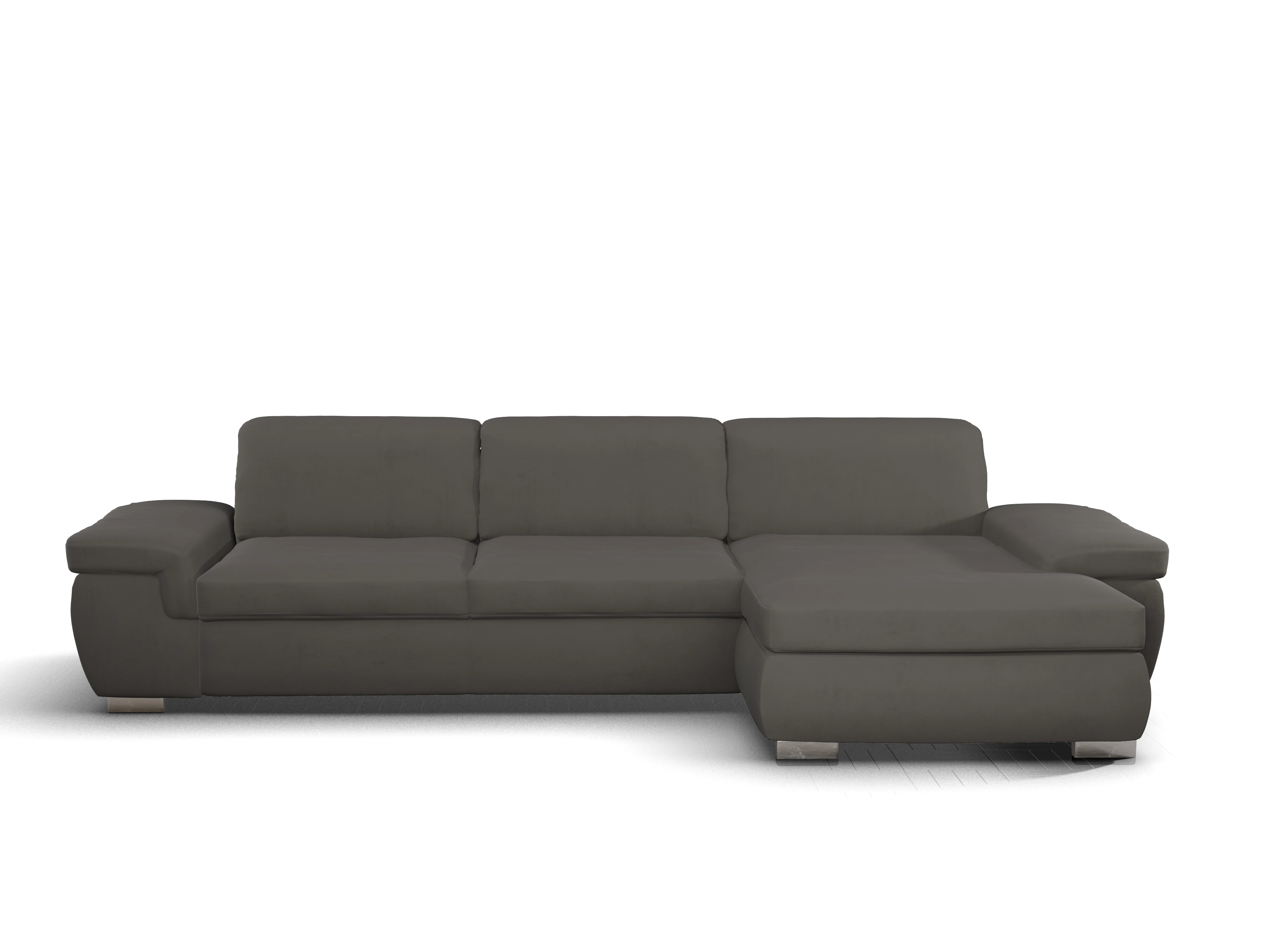 Sitz Concept Smart 1003 Canapé Large R Ansicht des Produktes SC Smart 1003 Ecksofa rechts Abschluss offen in Stoff Grau