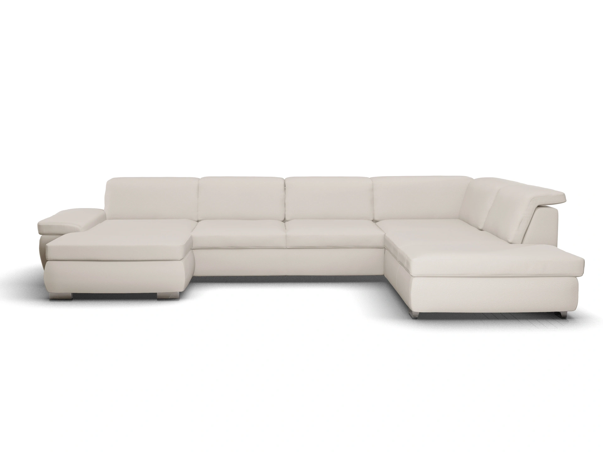 Ansicht des Produktes SC Smart 1003 Wohnlandschaft offen beidseitig in Stoff Beige