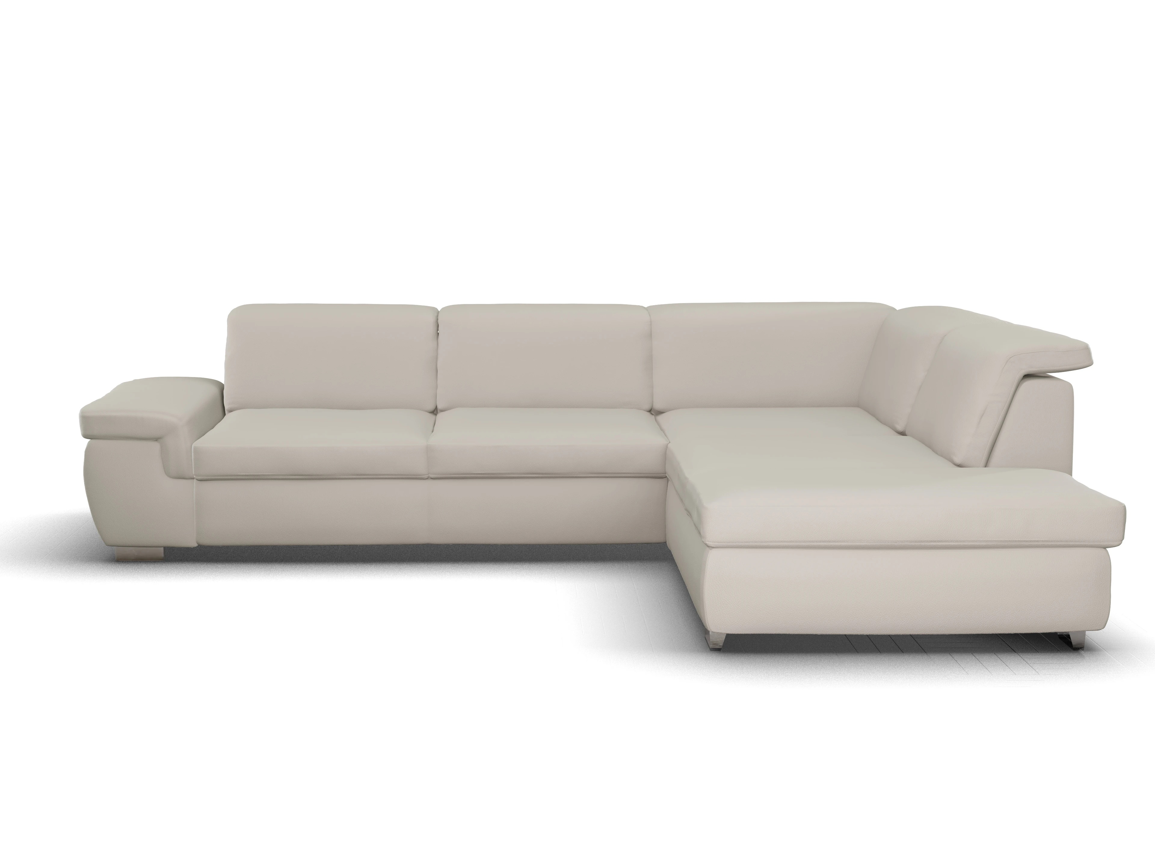 Ansicht des Produktes SC Smart 1003 Ecksofa rechts Abschluss offen in Stoff Beige