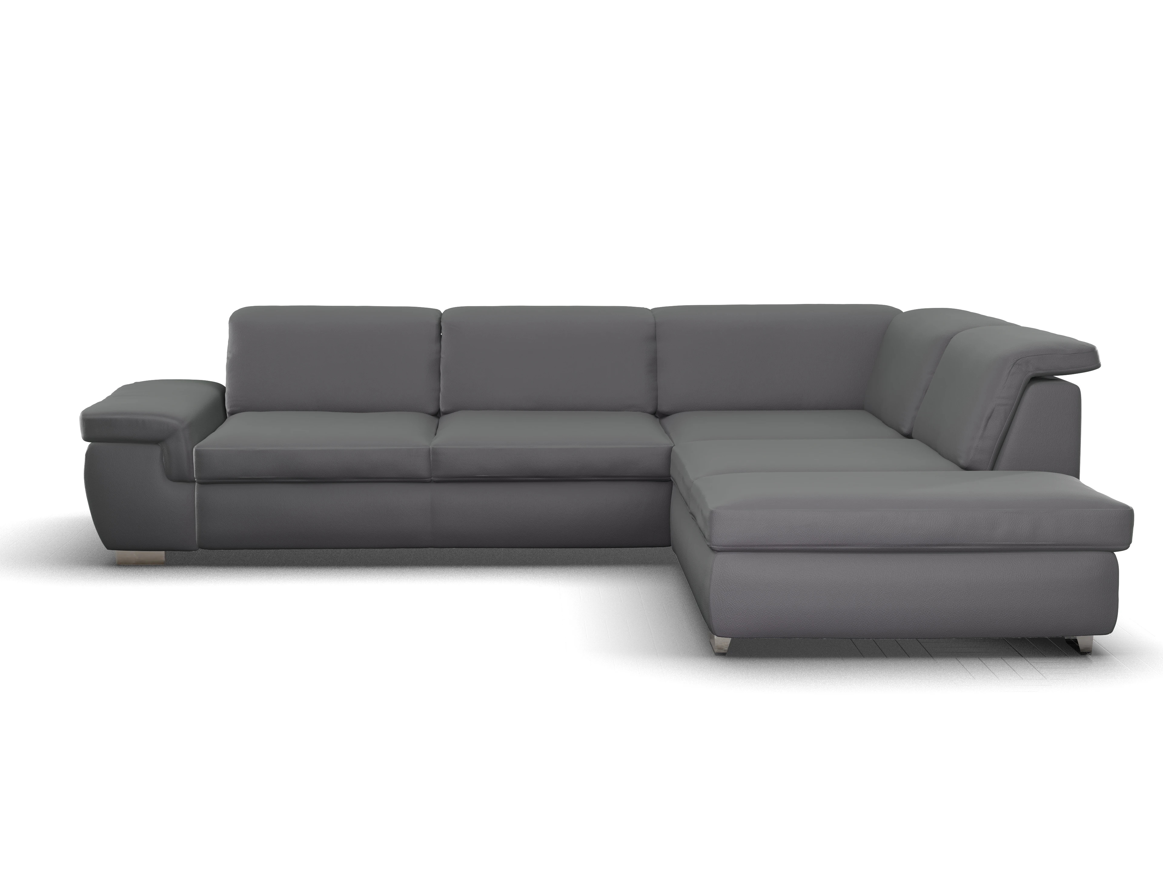 Sitz Concept Smart 1003 SP15HO Large R Ansicht des Produktes SC Smart 1003 Ecksofa rechts Abschluss offen in Stoff Grau
