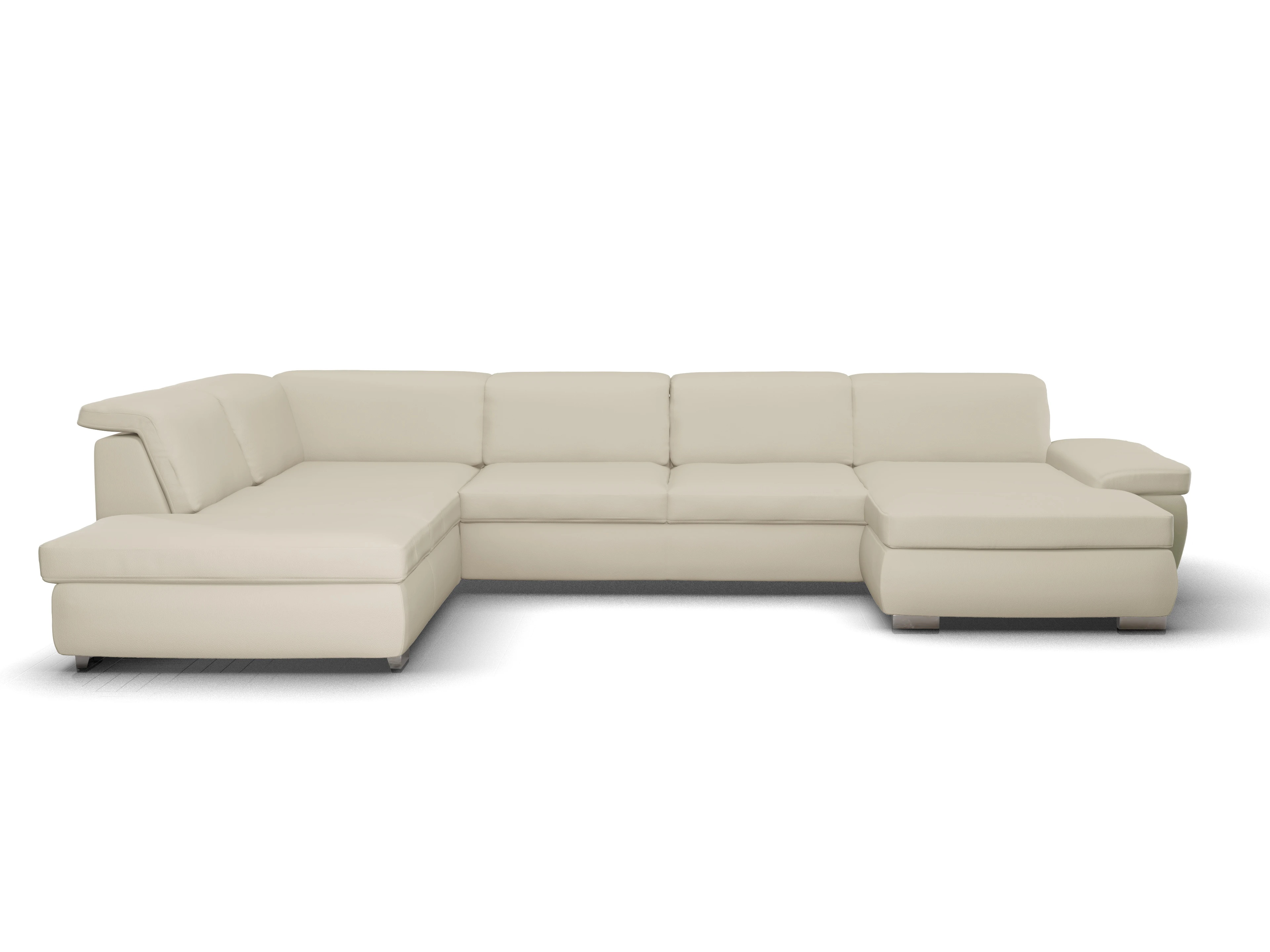 Ansicht des Produktes SC Smart 1003 Wohnlandschaft offen beidseitig in Stoff Beige