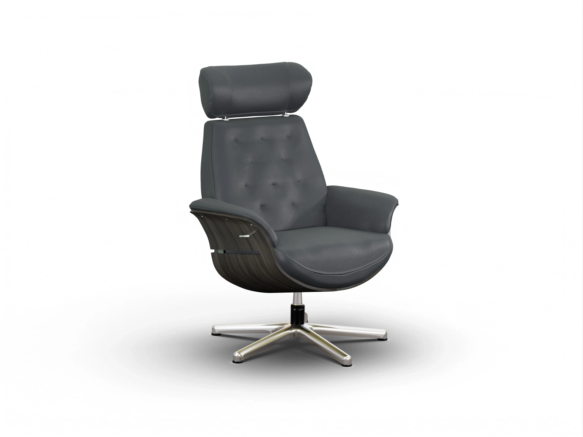 Ansicht des Produktes SC Premium 1057 Relaxsessel in Leder Grau