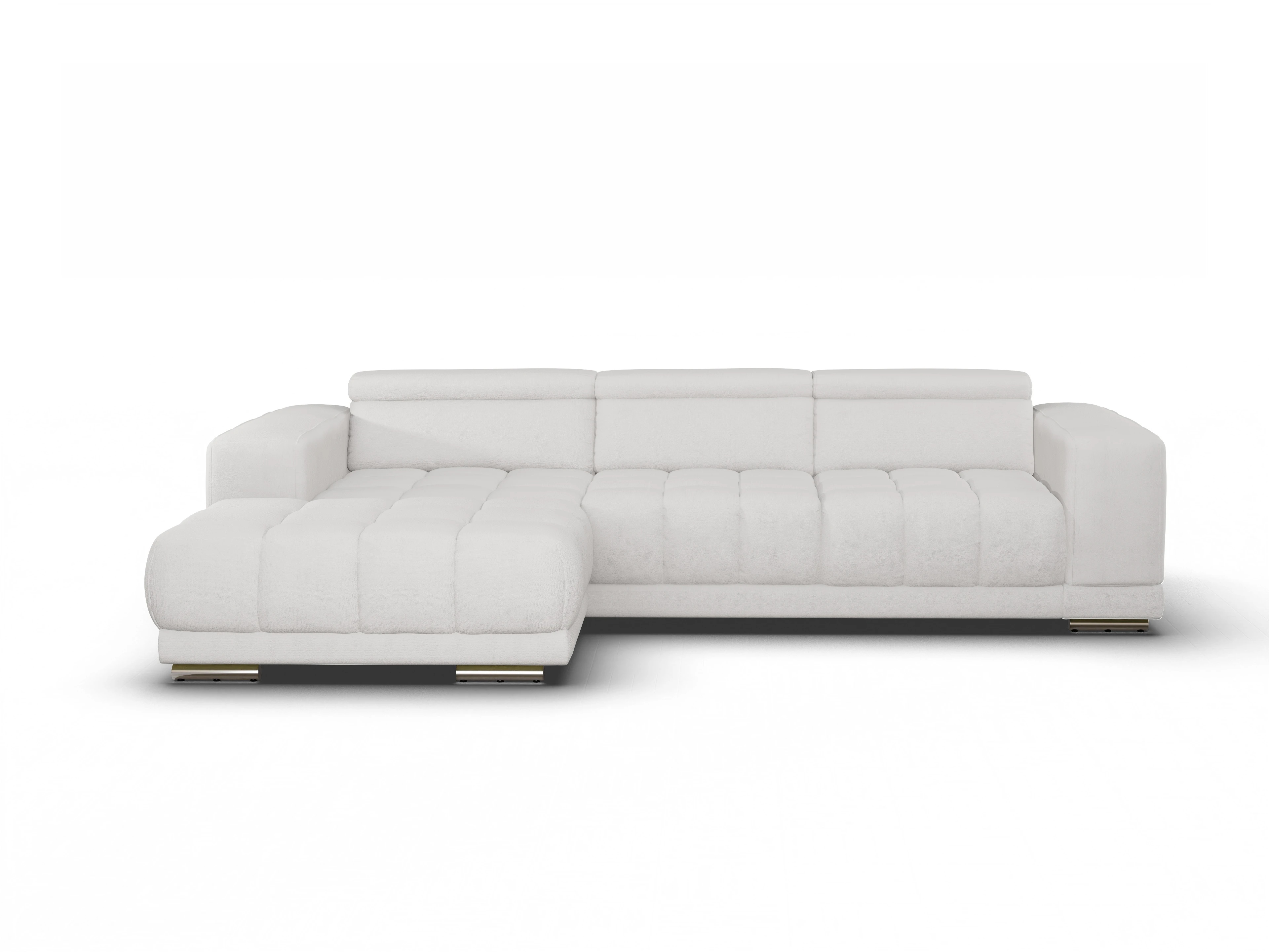 Ansicht des Produktes SC Smart 1031 Ecksofa links Abschluss offen in Stoff Grau