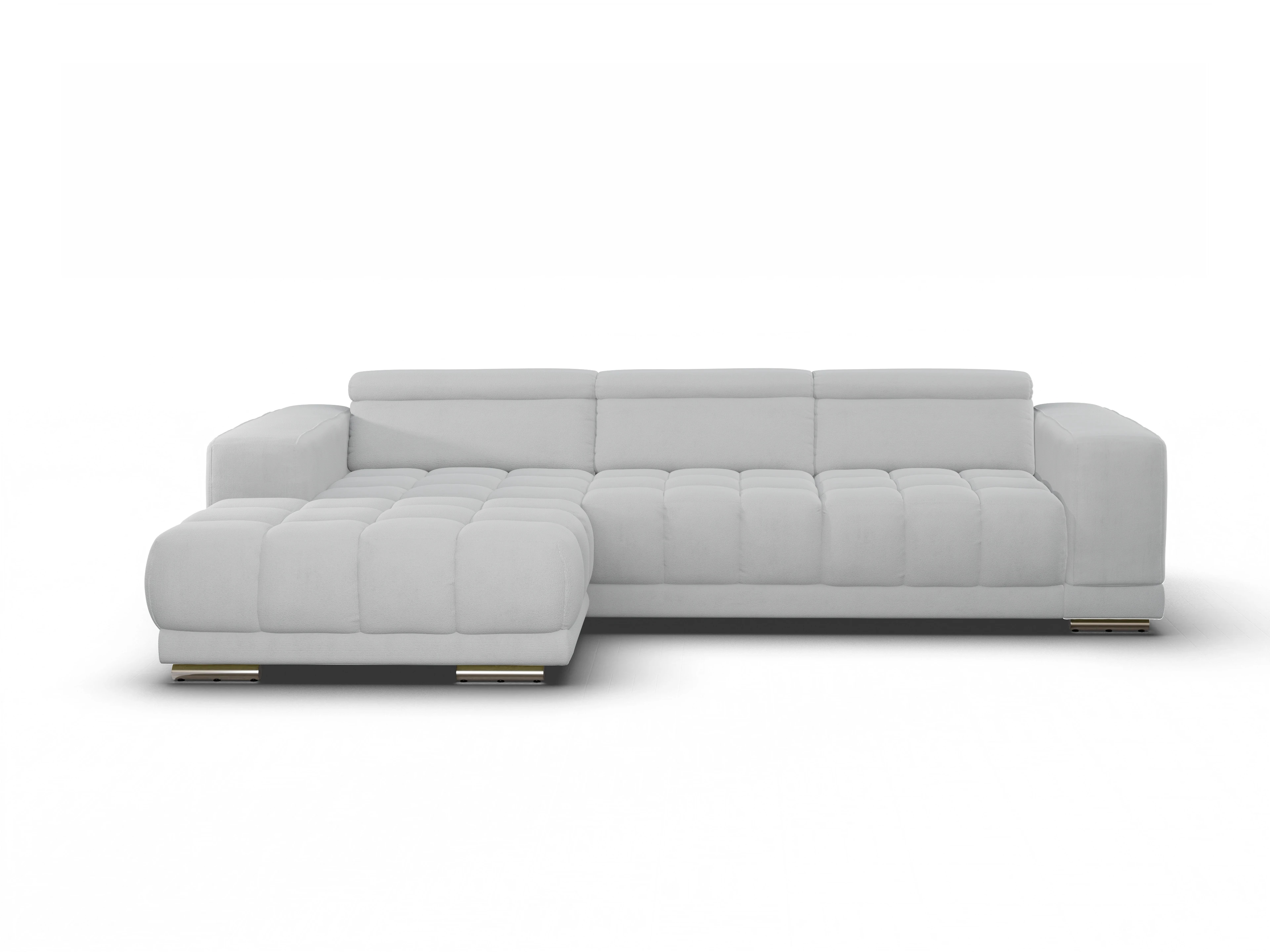 Ansicht des Produktes SC Smart 1031 Ecksofa links Abschluss offen in Stoff Grau