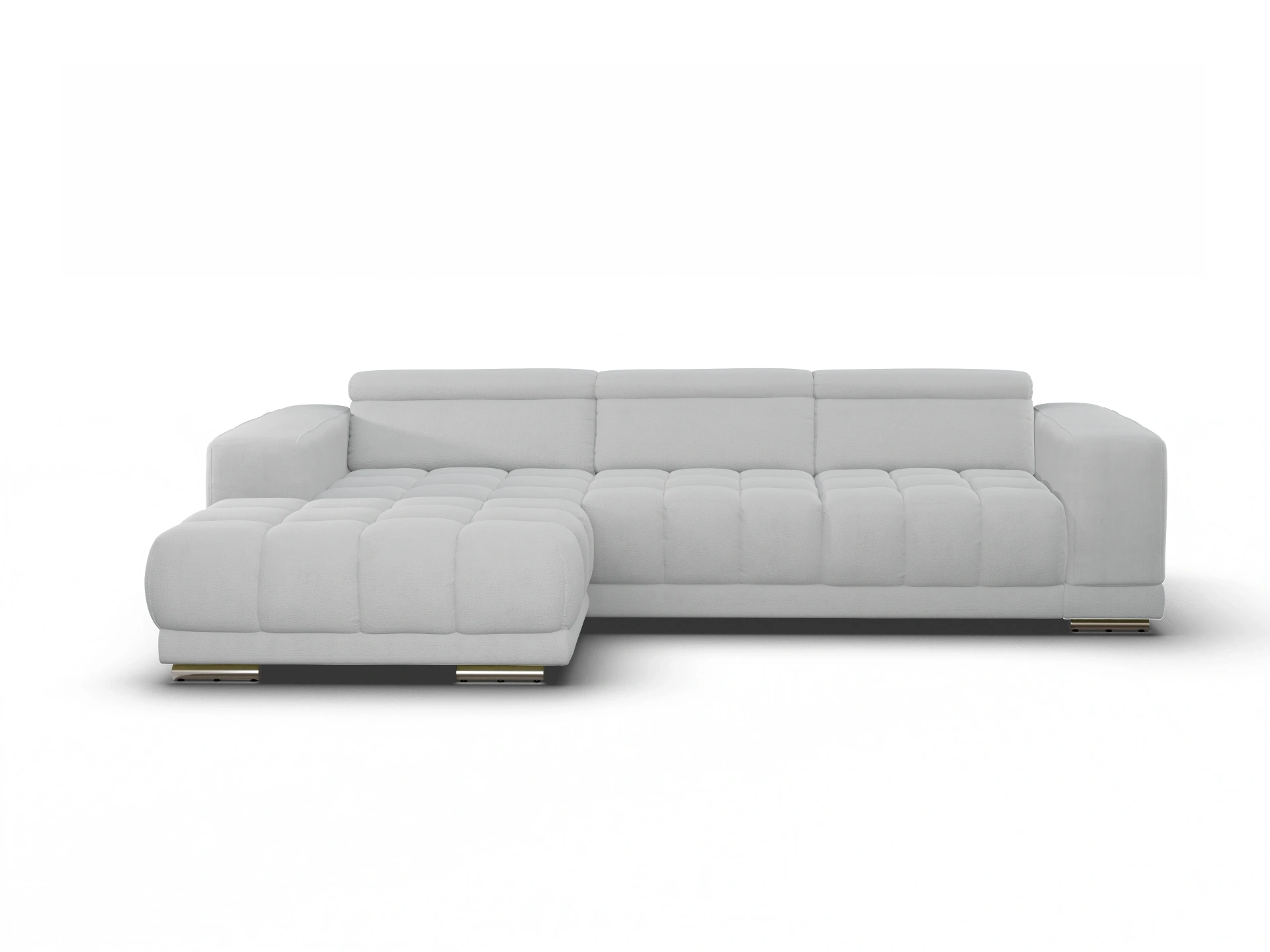 Ansicht des Produktes SC Smart 1031 Ecksofa links Abschluss offen in Stoff Grau