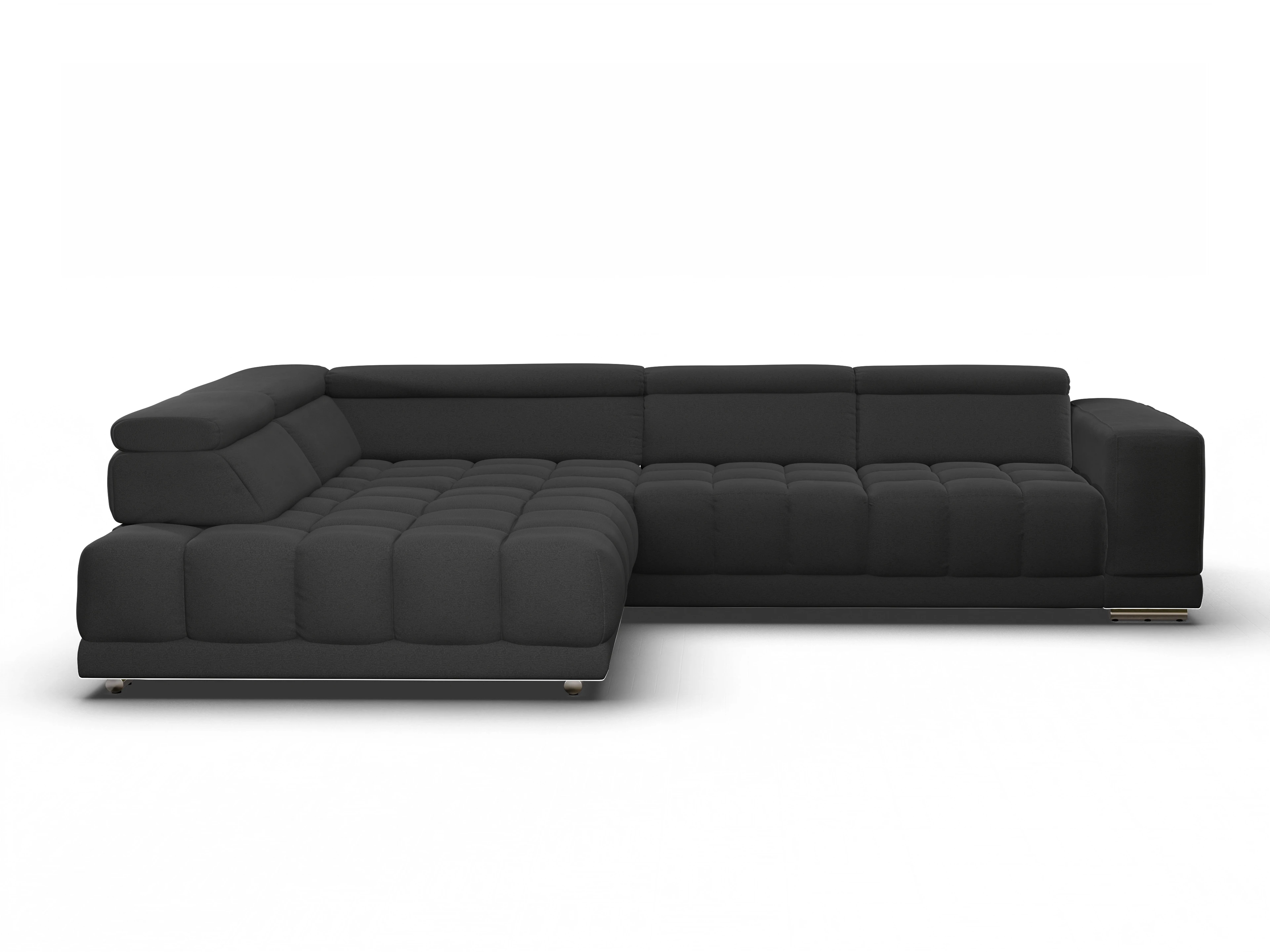 Ansicht des Produktes SC Smart 1031 Ecksofa links Abschluss offen in Stoff Grau