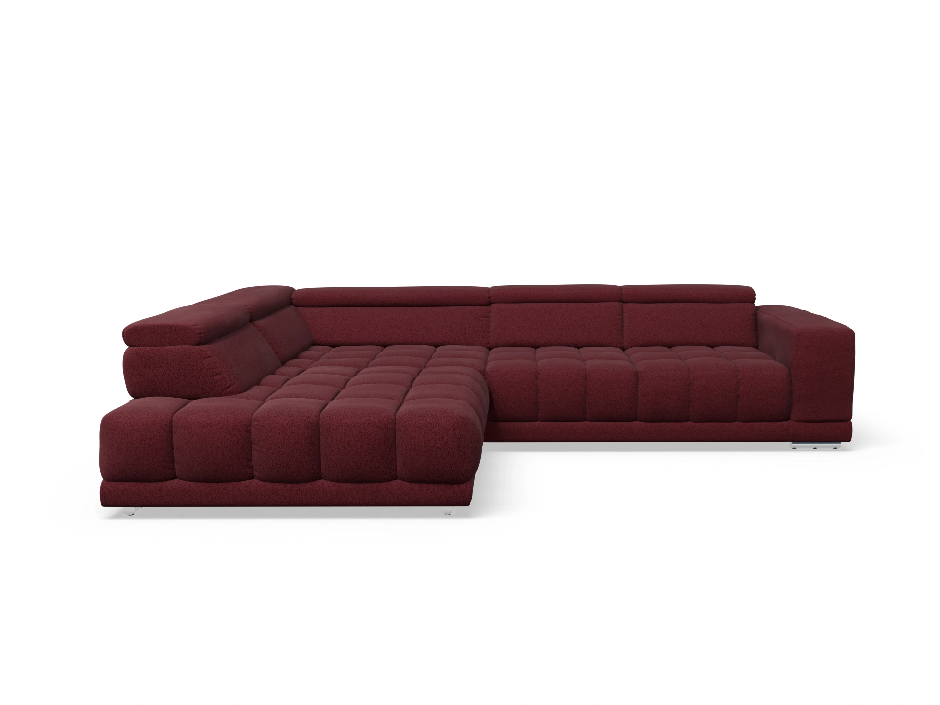 Ansicht des Produktes SC Smart 1031 Ecksofa links Abschluss offen in Stoff Rot