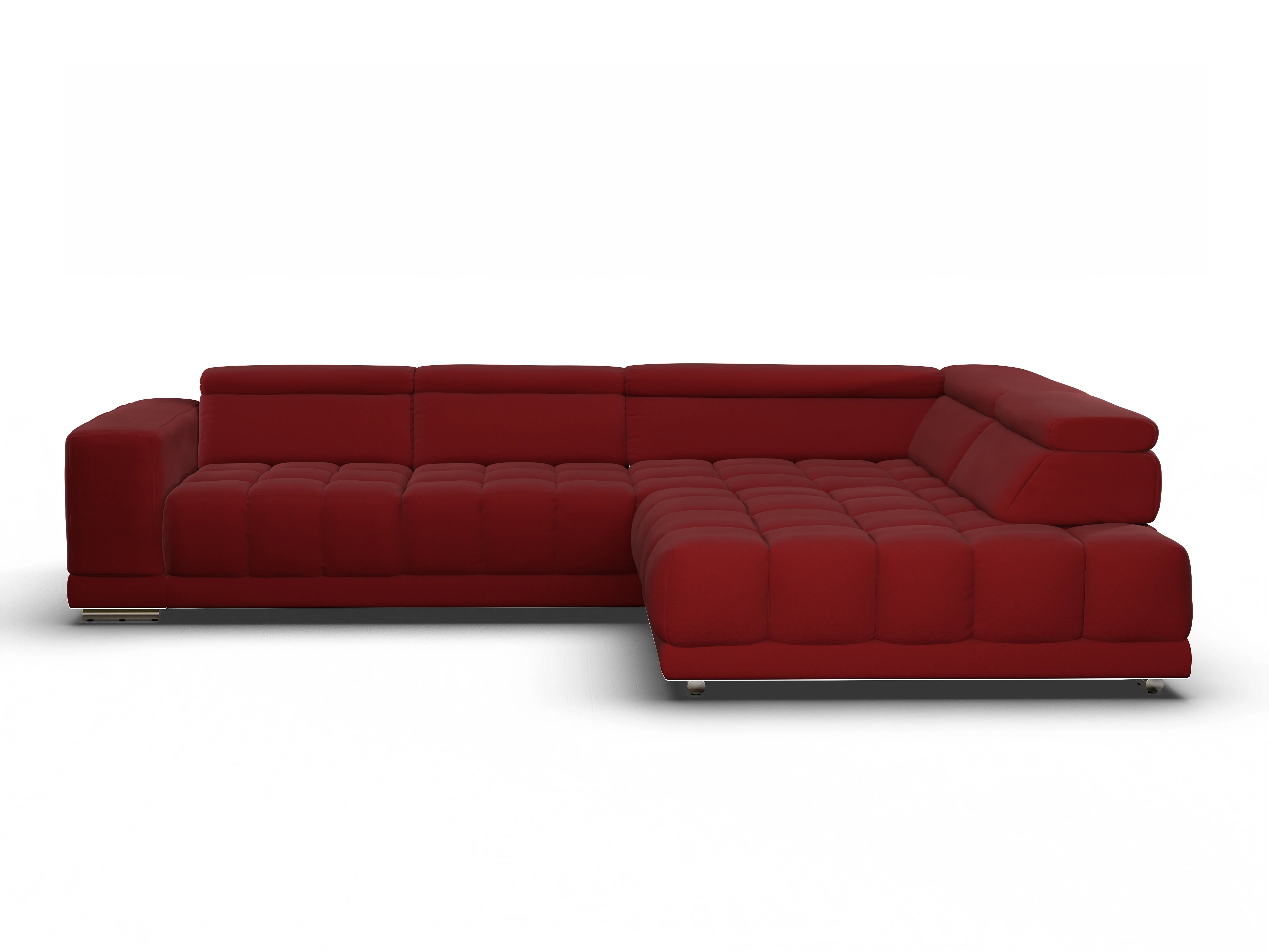 Ansicht des Produktes SC Smart 1031 Ecksofa rechts Abschluss offen in Stoff Rot