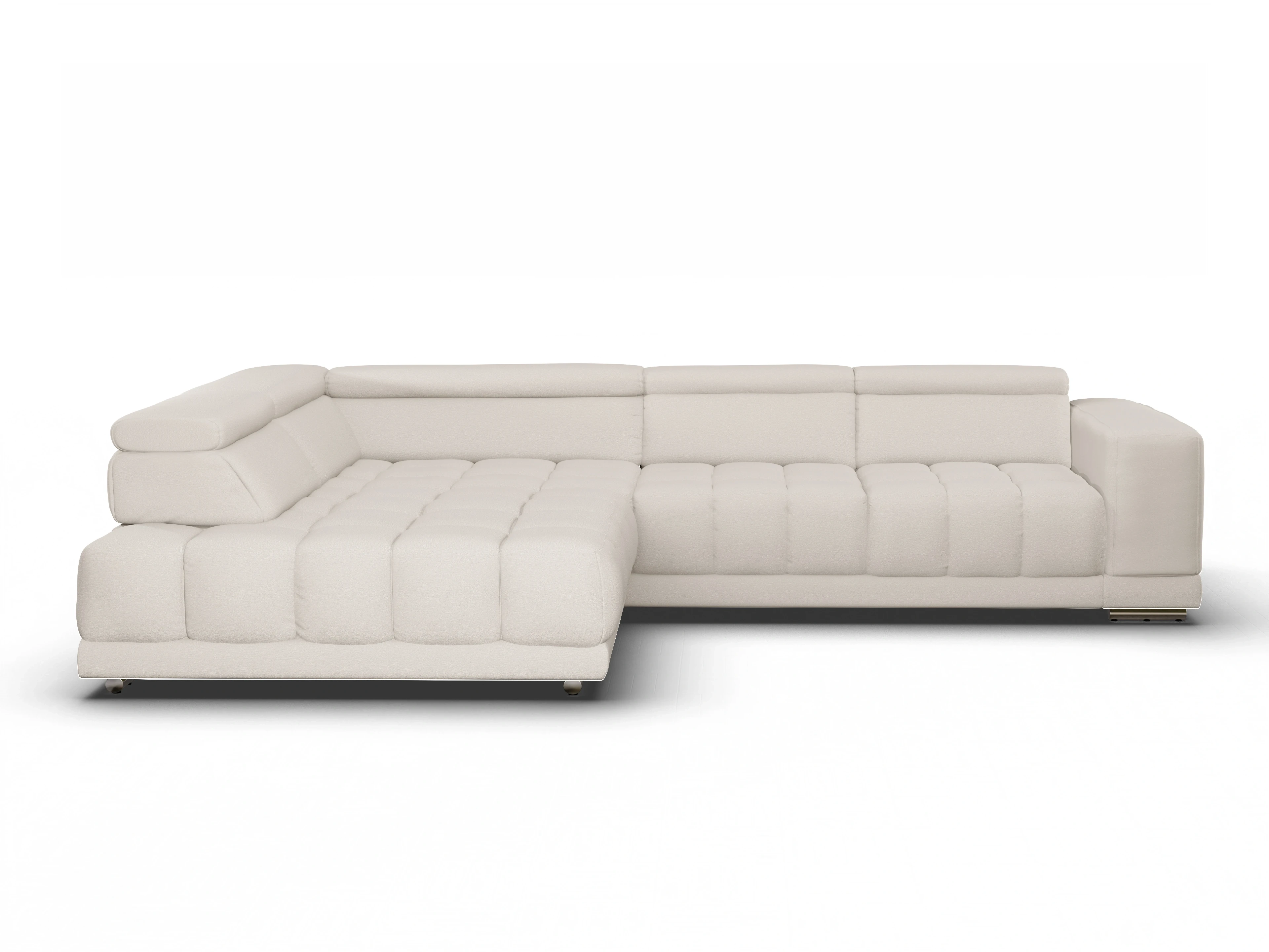 Ansicht des Produktes SC Smart 1031 Ecksofa links Abschluss offen in Stoff Beige