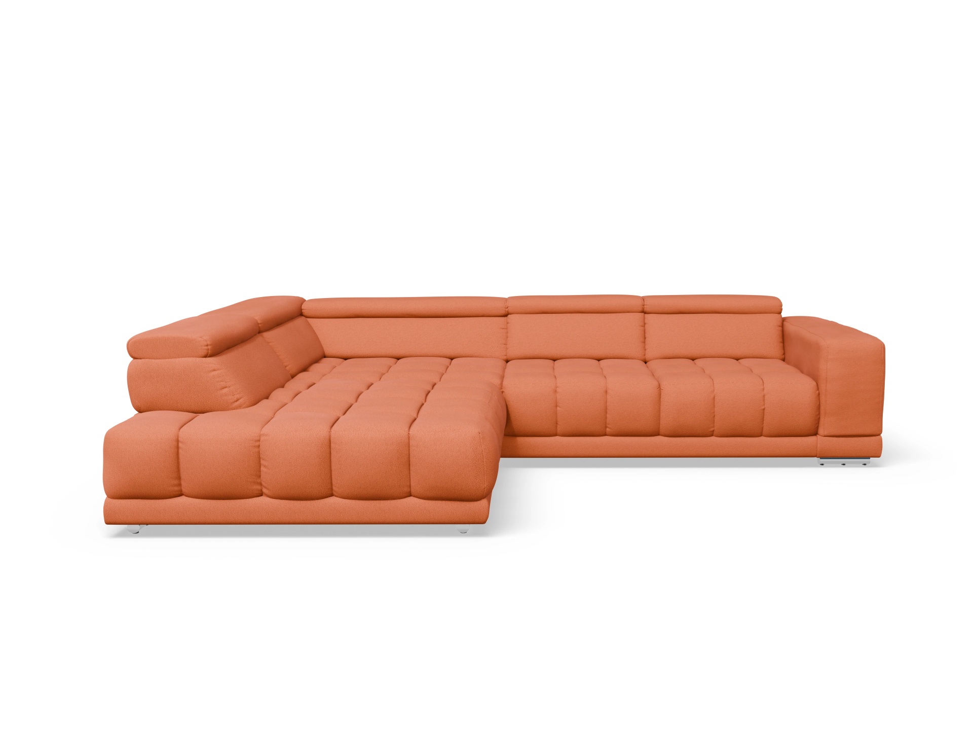 Ansicht des Produktes SC Smart 1031 Ecksofa links Abschluss offen in Stoff Orange