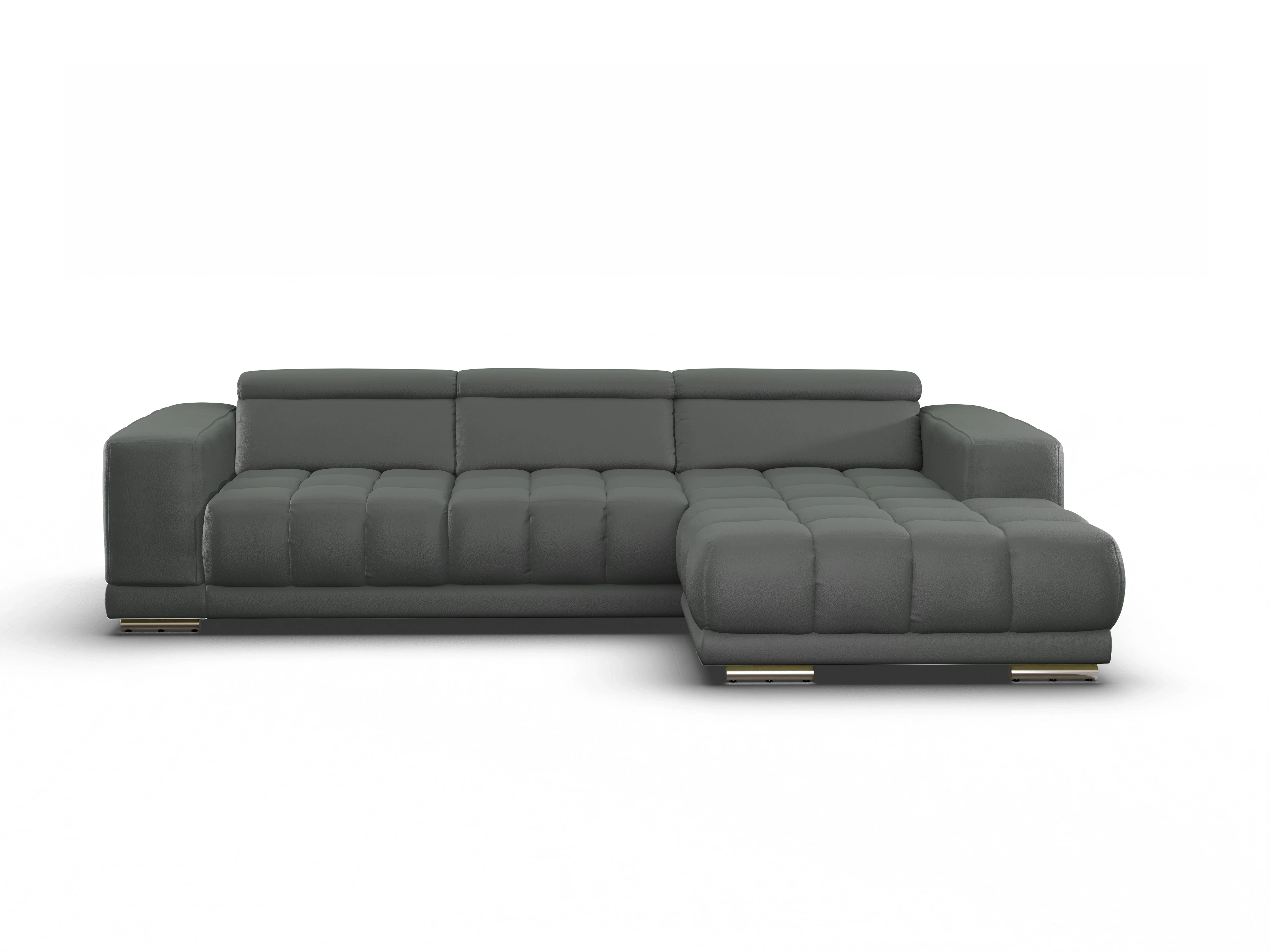 Ansicht des Produktes SC Smart 1031 Ecksofa rechts Abschluss offen in Stoff Grau