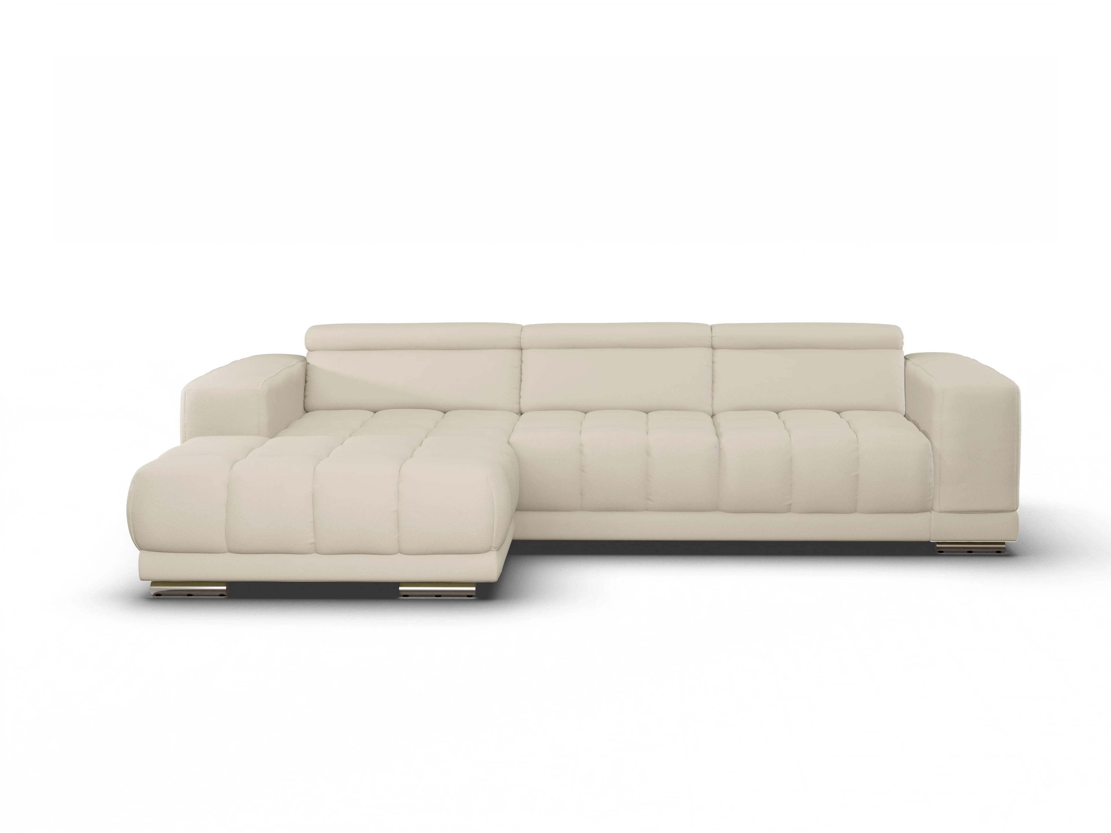Ansicht des Produktes SC Smart 1031 Ecksofa links Abschluss offen in Stoff Beige