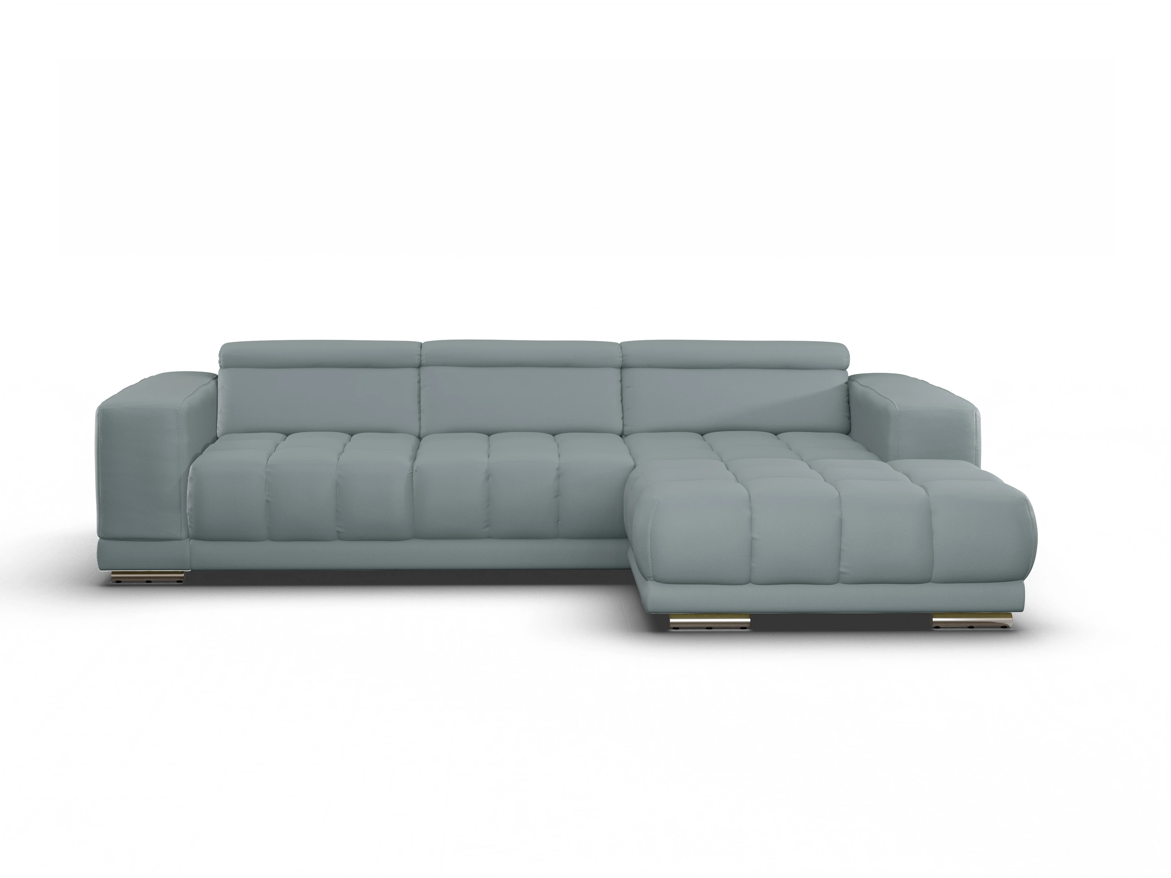 Ansicht des Produktes SC Smart 1031 Ecksofa rechts Abschluss offen in Stoff Grau
