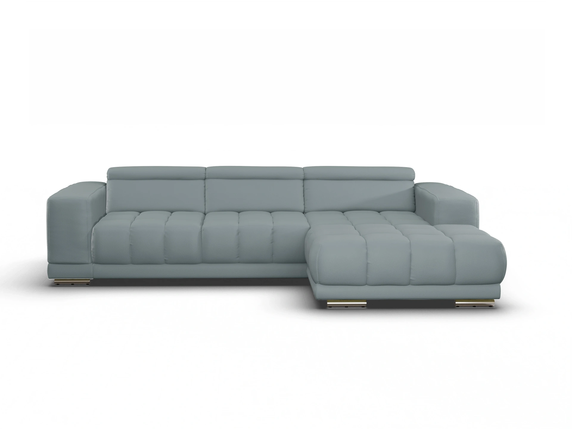Ansicht des Produktes SC Smart 1031 Ecksofa rechts Abschluss offen in Stoff Grau