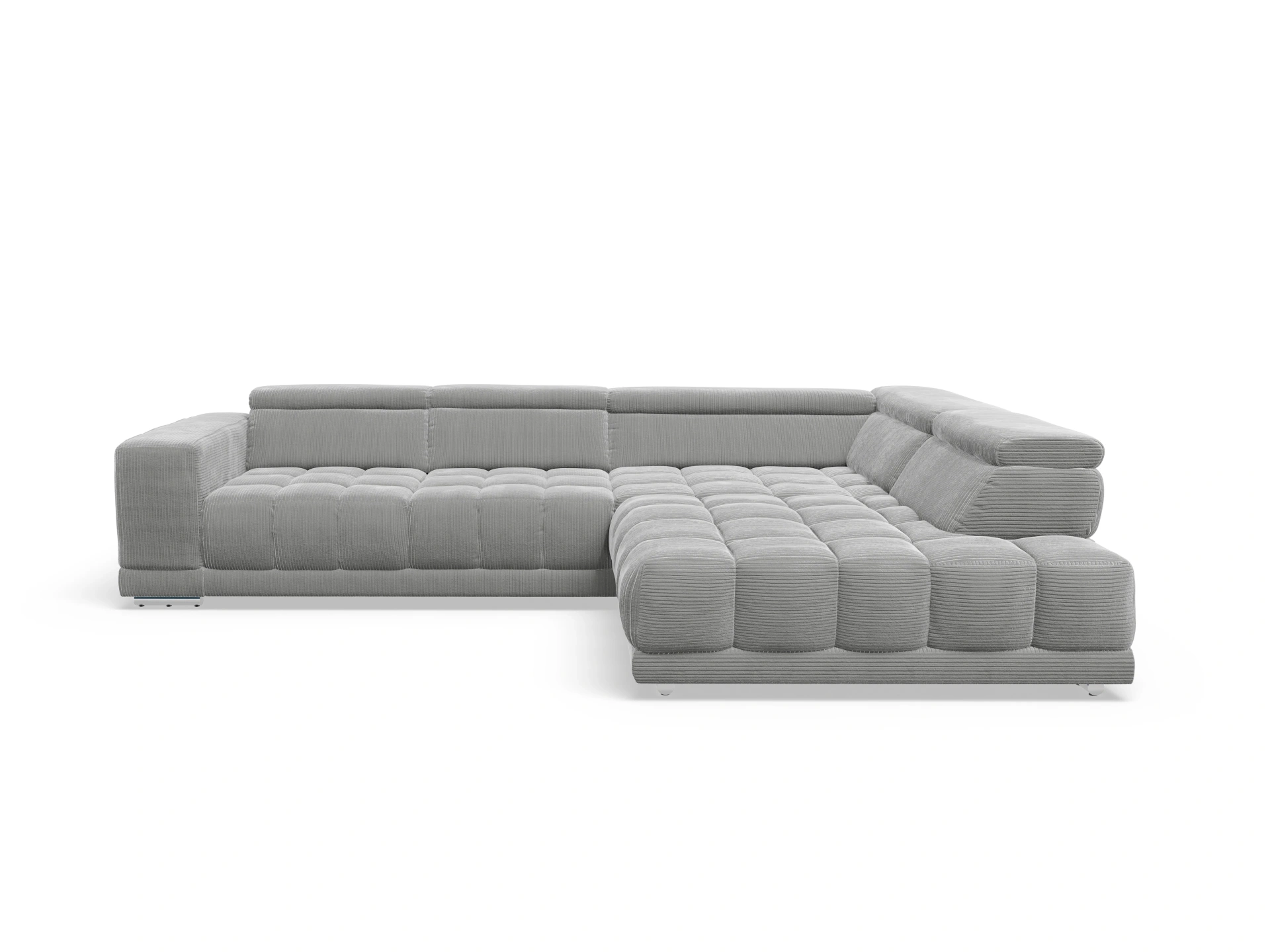 Ansicht des Produktes SC Smart 1031 Ecksofa rechts Abschluss offen in Stoff Grau