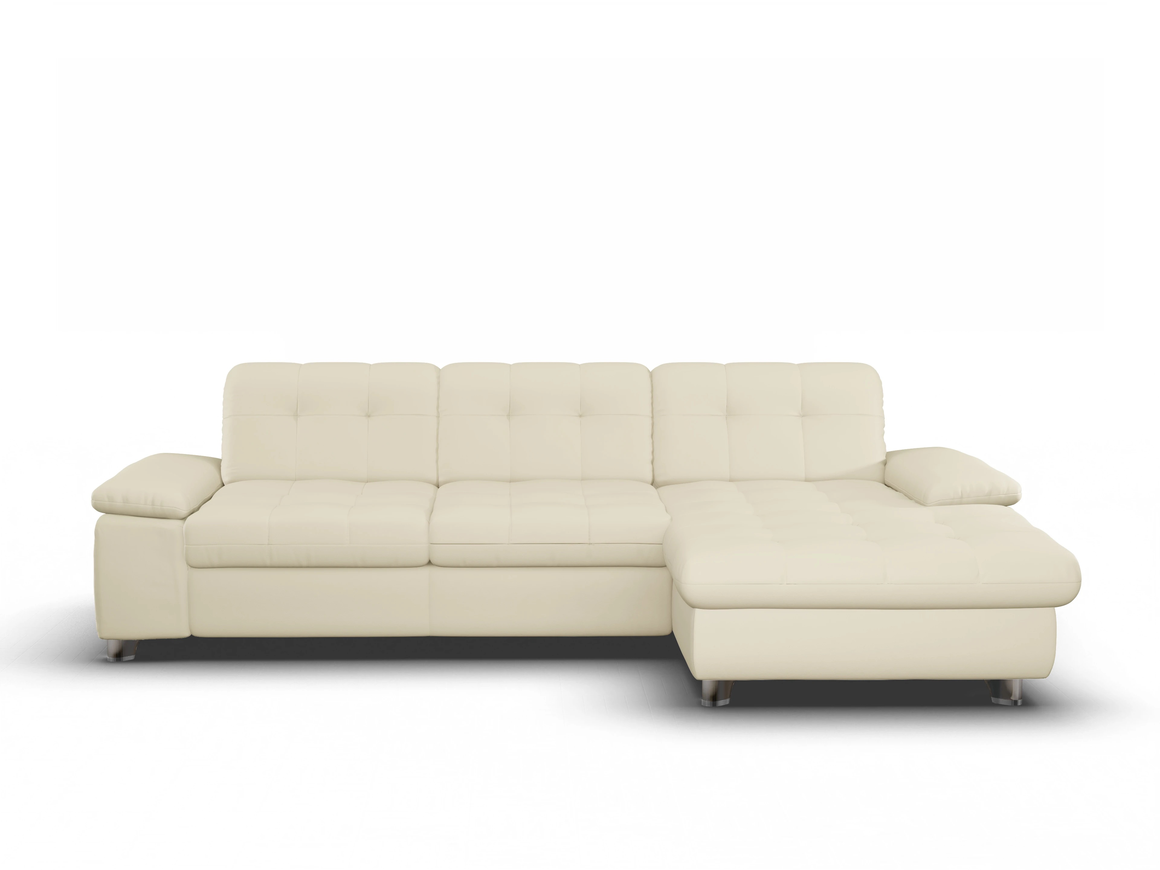 Ansicht des Produktes SC Select 1012 Ecksofa rechts Abschluss offen in Leder Beige