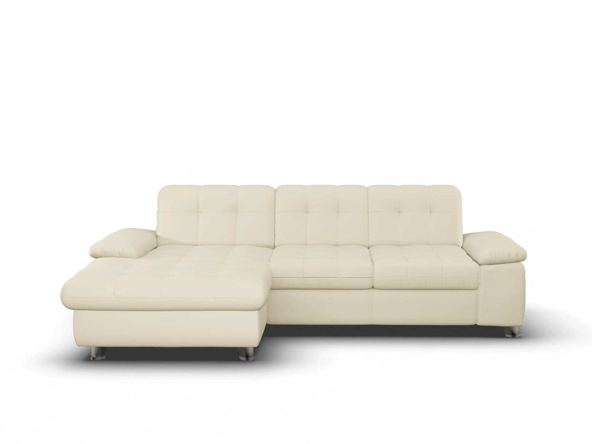 Ansicht des Produktes SC Select 1012 Ecksofa links Abschluss offen in Leder Beige