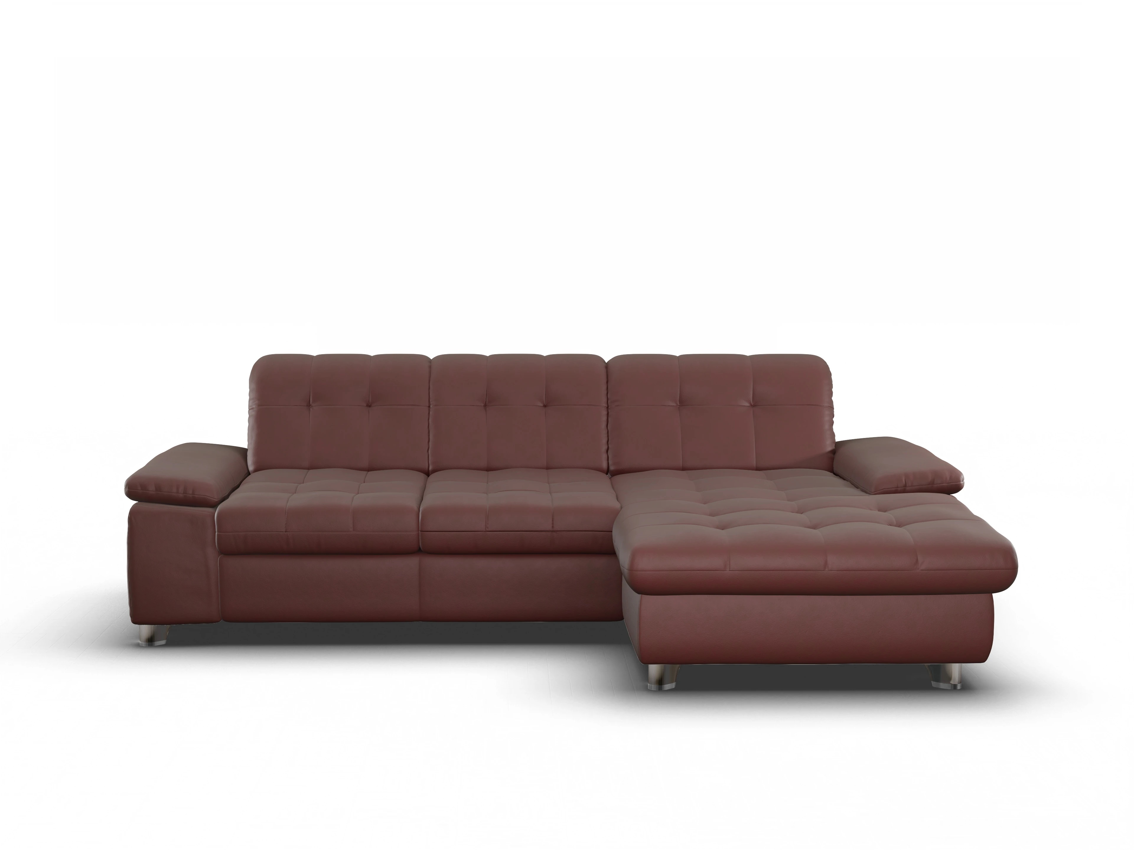 Ansicht des Produktes SC Select 1012 Ecksofa rechts Abschluss offen in Leder Lila
