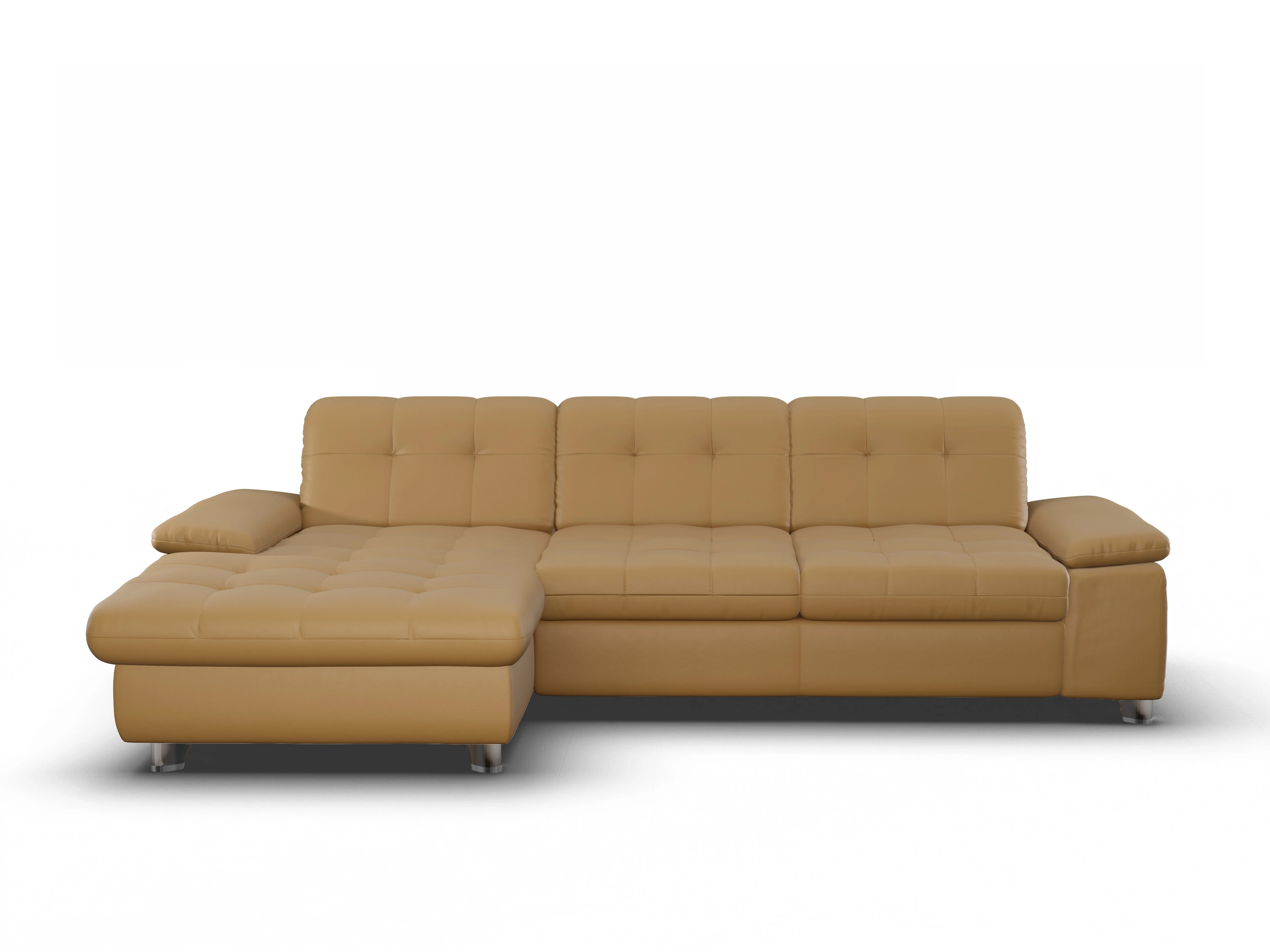 Ansicht des Produktes SC Select 1012 Ecksofa links Abschluss offen in Leder Gelb