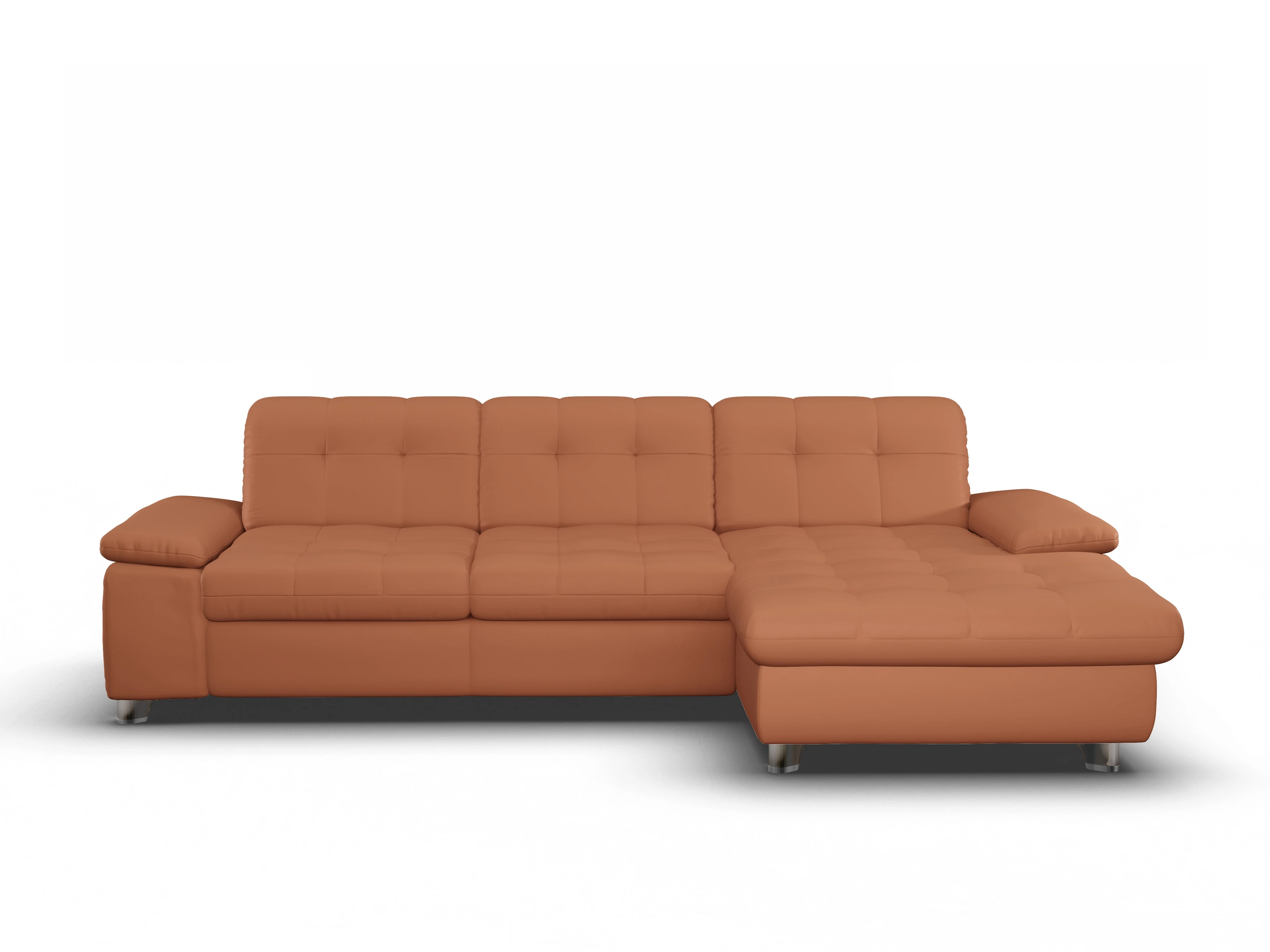 Sitz Concept select 1012 Canapé Large R Ansicht des Produktes SC Select 1012 Ecksofa rechts Abschluss offen in Leder Gelb