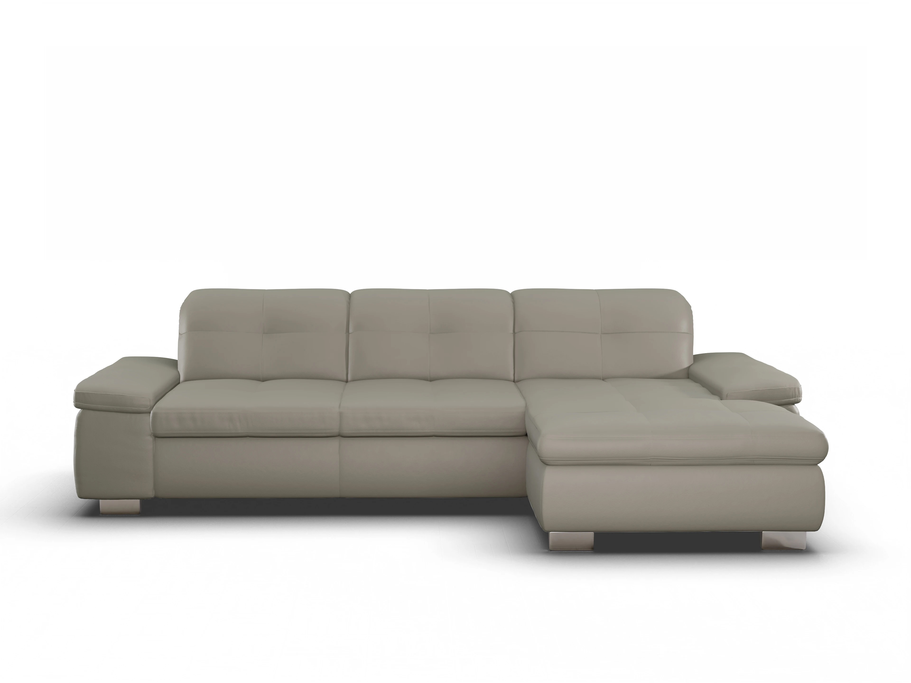 Ansicht des Produktes SC Select 1001 Ecksofa rechts Abschluss offen in Leder Grün