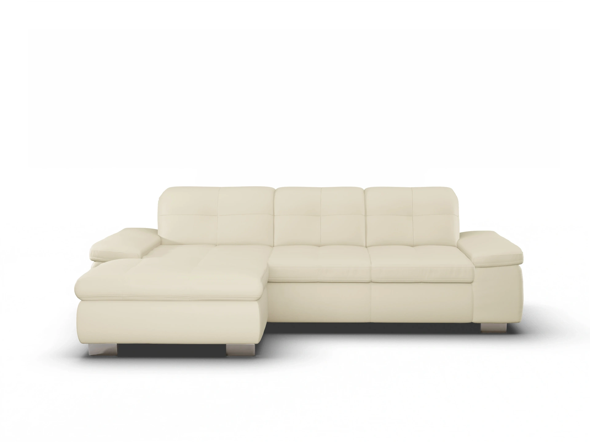 Ansicht des Produktes SC Select 1001 Ecksofa links Abschluss offen in Leder Beige
