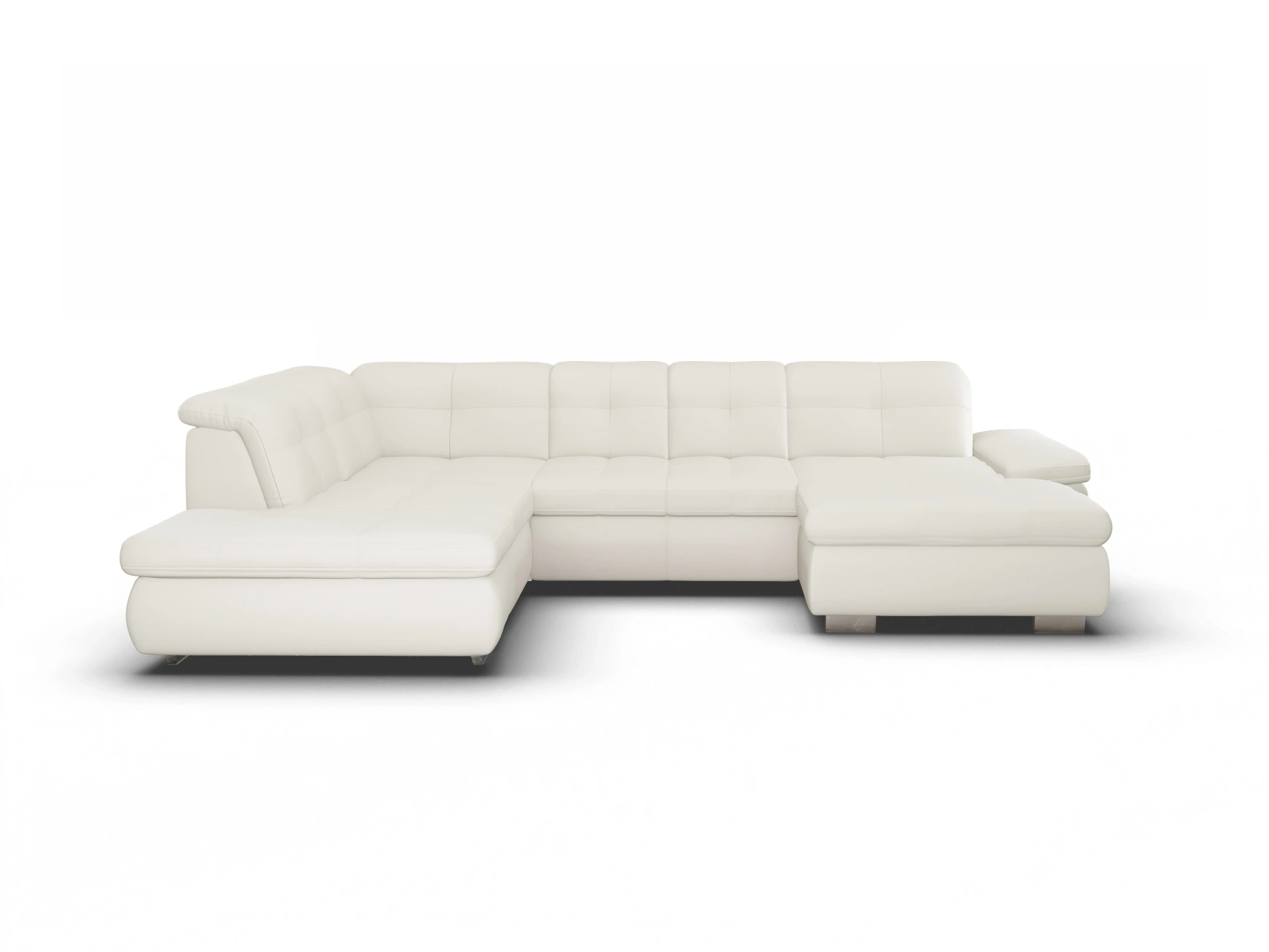 Ansicht des Produktes SC Select 1001 Wohnlandschaft offen beidseitig in Leder Beige