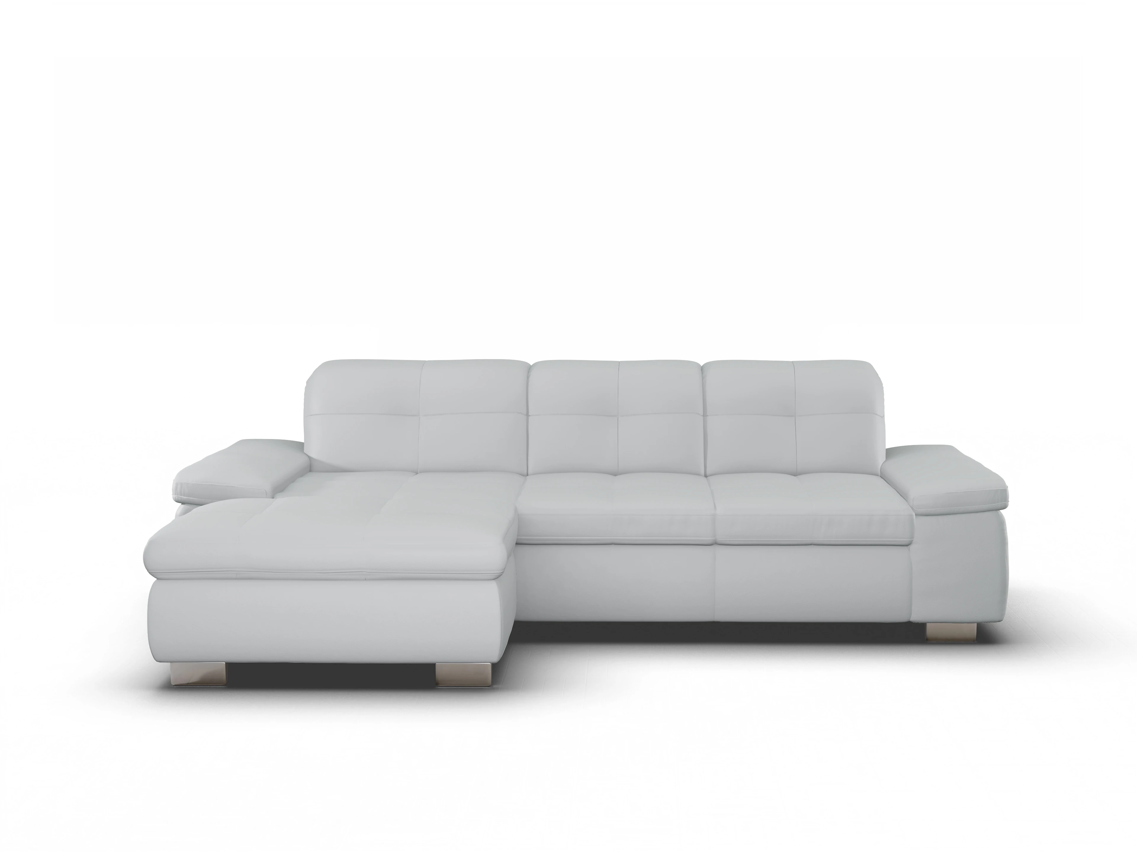 Ansicht des Produktes Sitz Concept select 1001 Ecksofa links Abschluss offen in Leder Grau