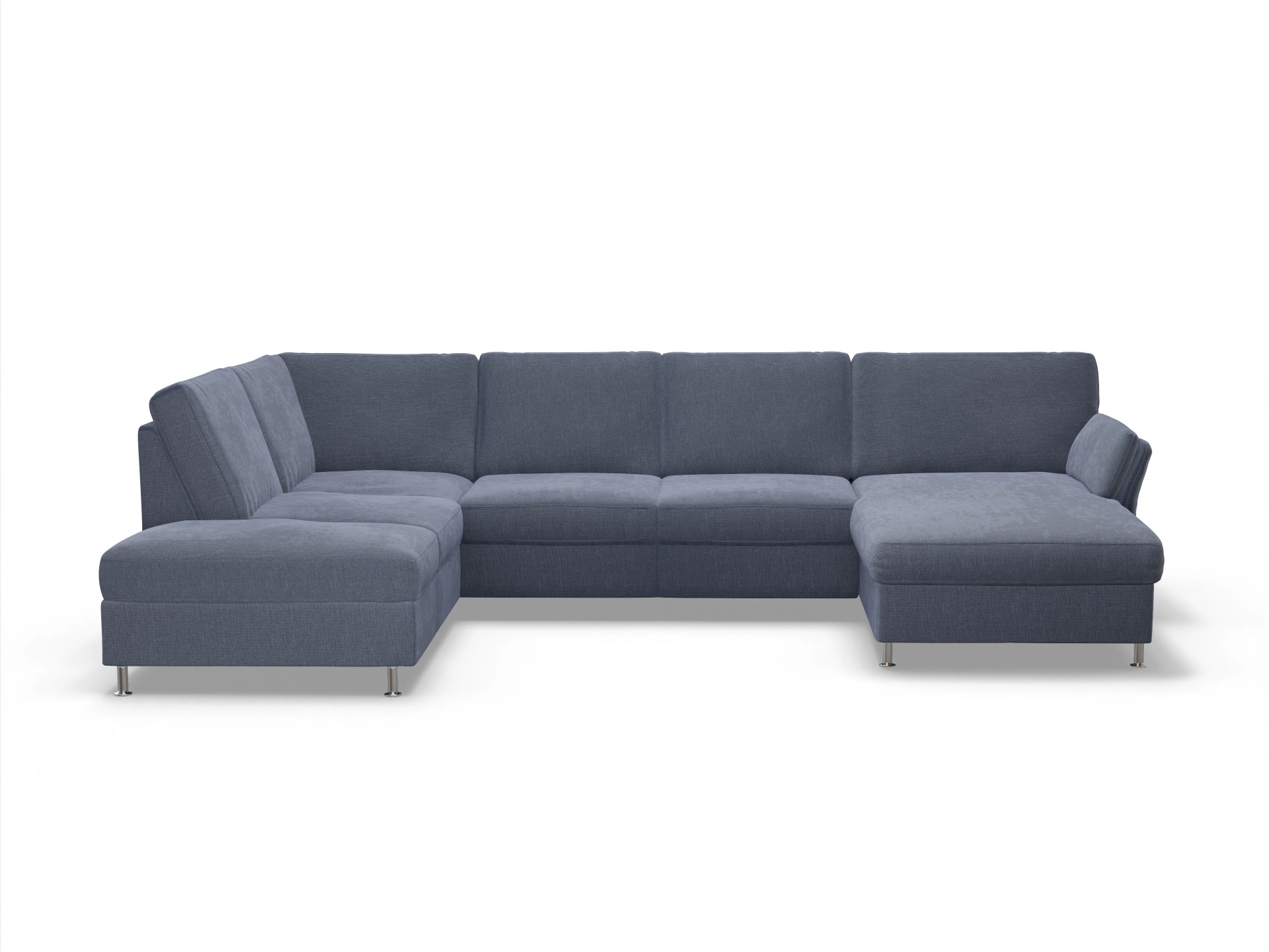 Ansicht des Produktes SC Family 1067 Wohnlandschaft offen beidseitig in Stoff Grau