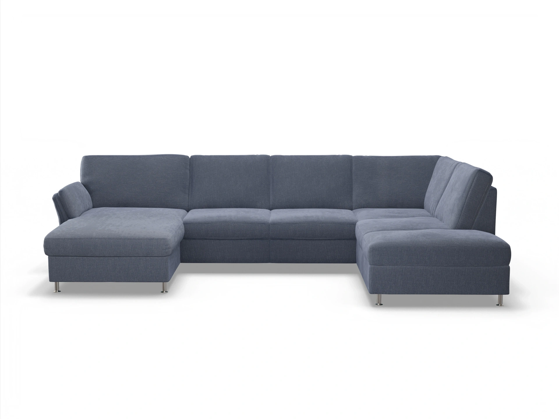 Ansicht des Produktes SC Family 1067 Wohnlandschaft offen beidseitig in Stoff Grau