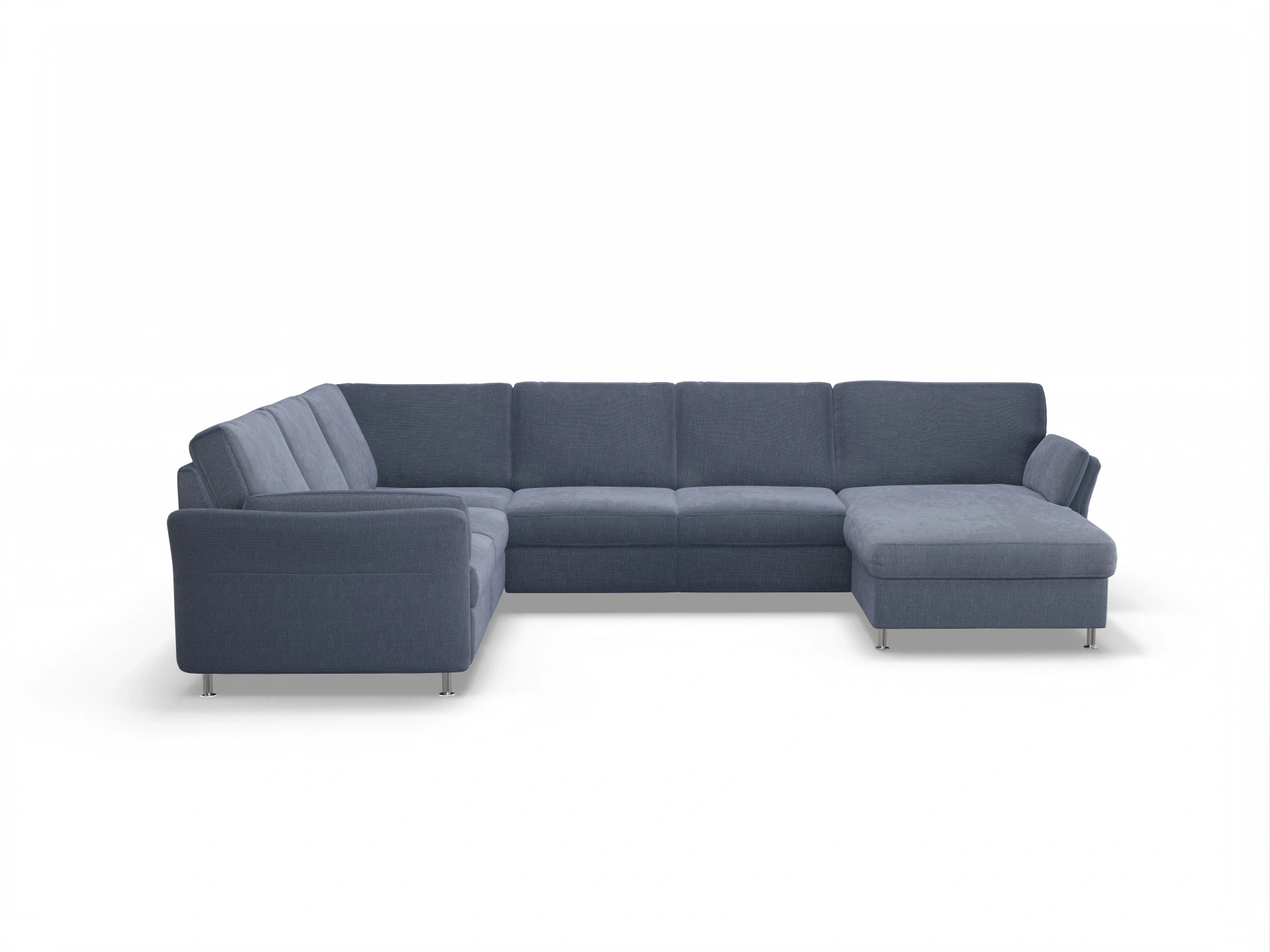 Ansicht des Produktes SC Family 1067 Wohnlandschaft Armlehne links Abschluss offen rechts in Stoff Grau