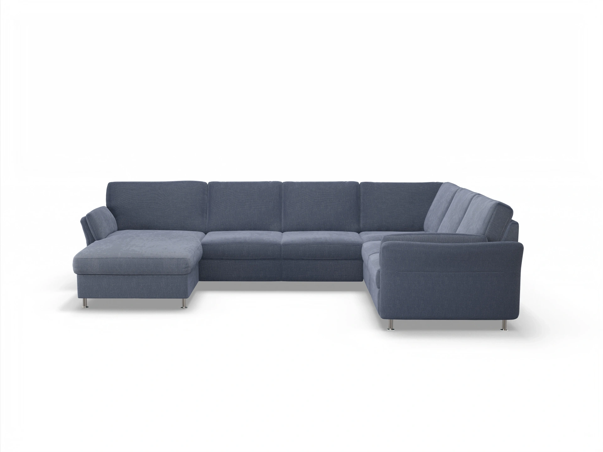 Ansicht des Produktes SC Family 1067 Wohnlandschaft Armlehne rechts Abschluss offen links in Stoff Grau