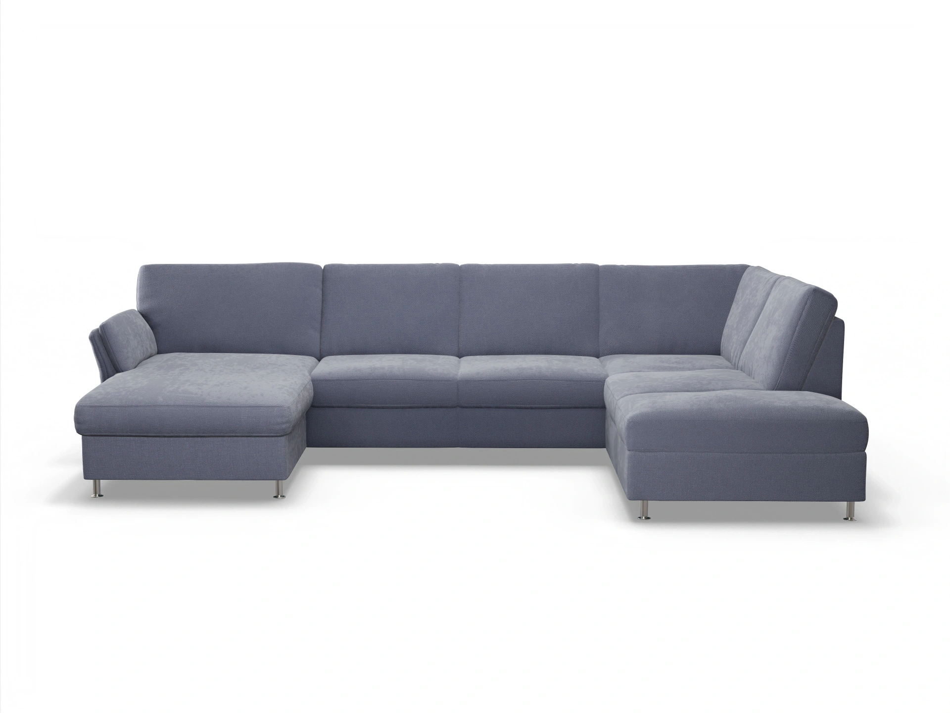 Ansicht des Produktes SC Family 1067 Wohnlandschaft offen beidseitig in Stoff Grau