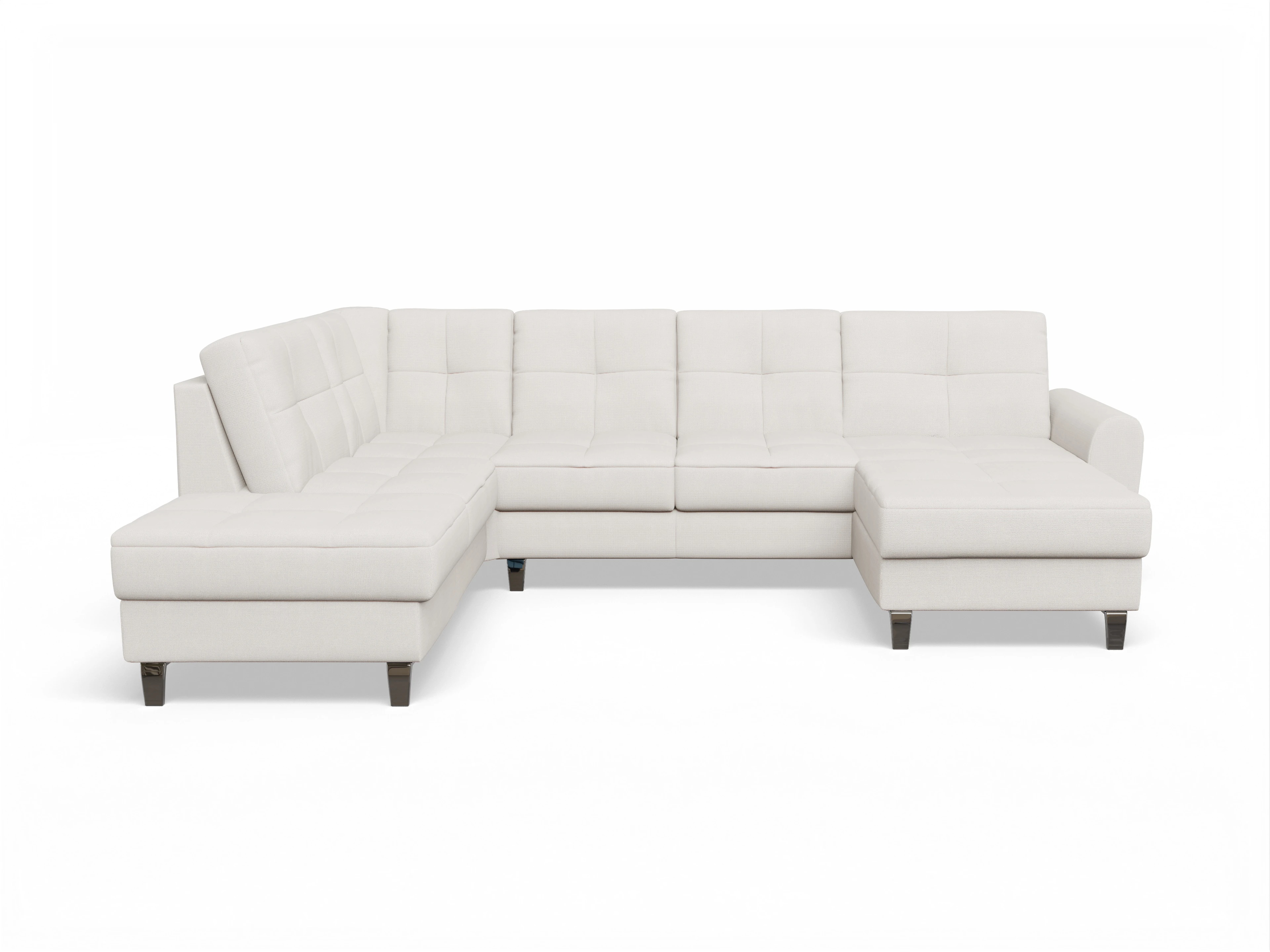 Ansicht des Produktes Valona Wohnlandschaft offen beidseitig in Stoff Beige