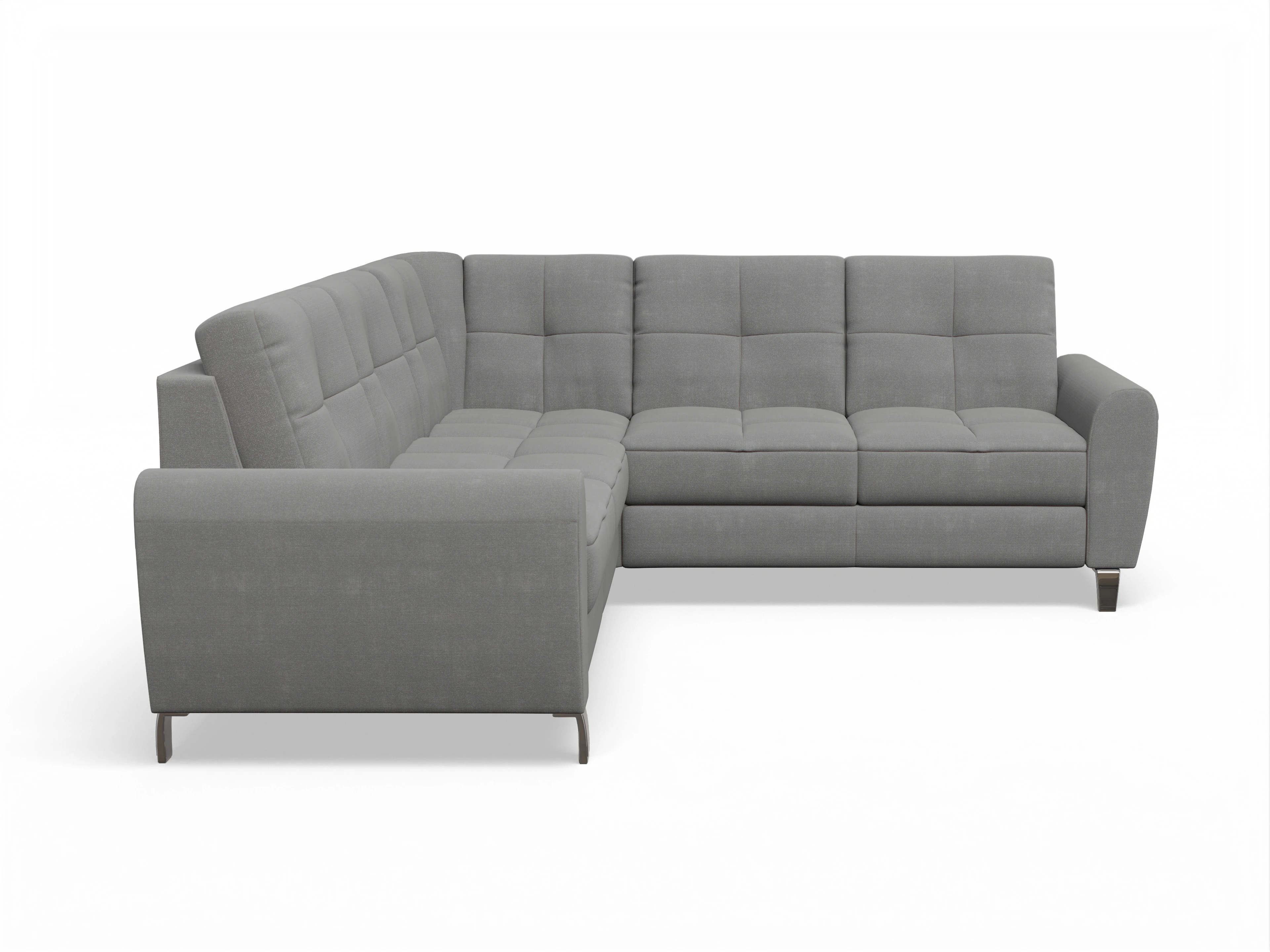 Ansicht des Produktes Valona Ecksofa gleichschenklig in Stoff Grau