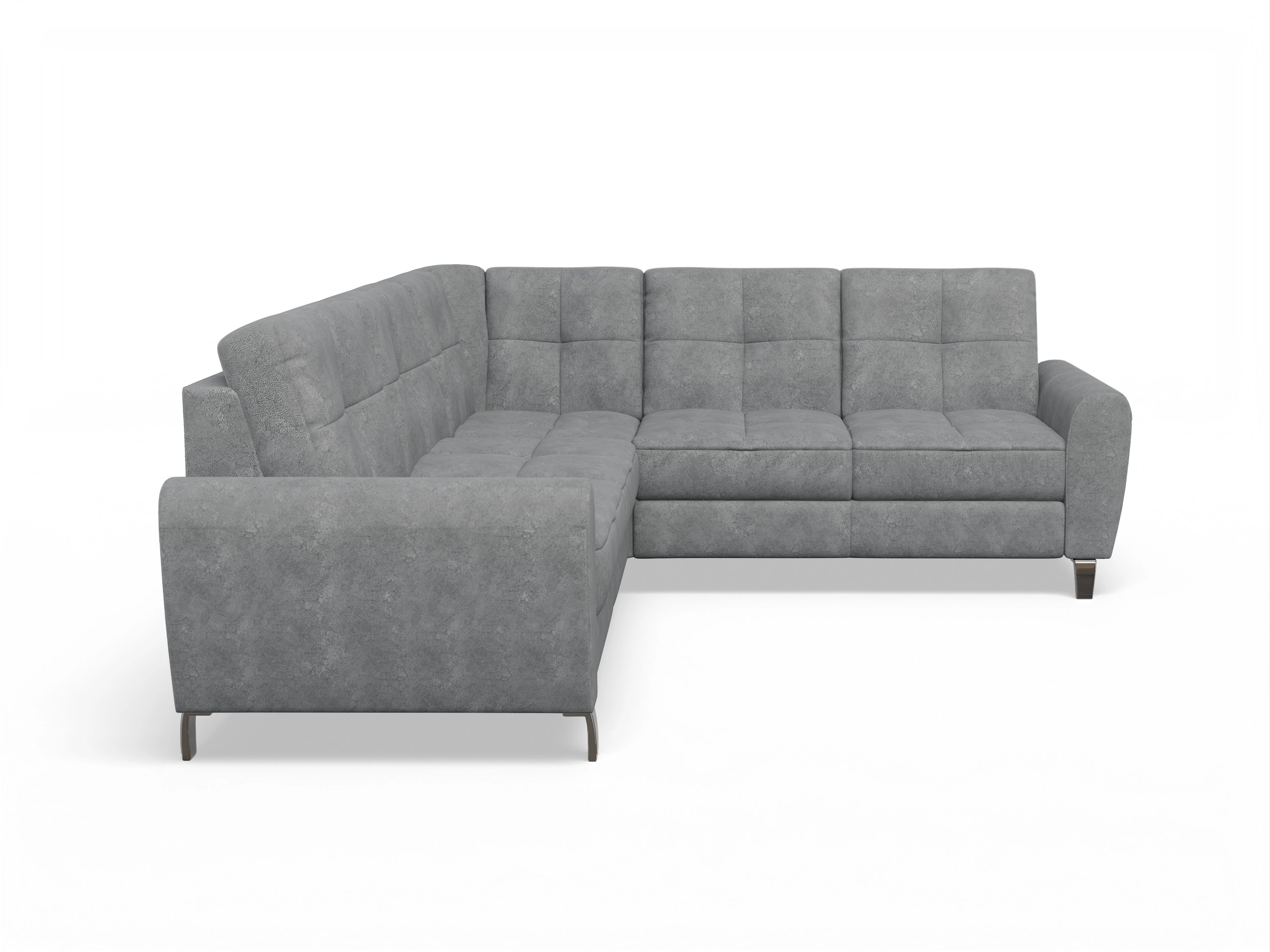 Ansicht des Produktes Valona Ecksofa links mit Armlehne in Stoff Grau