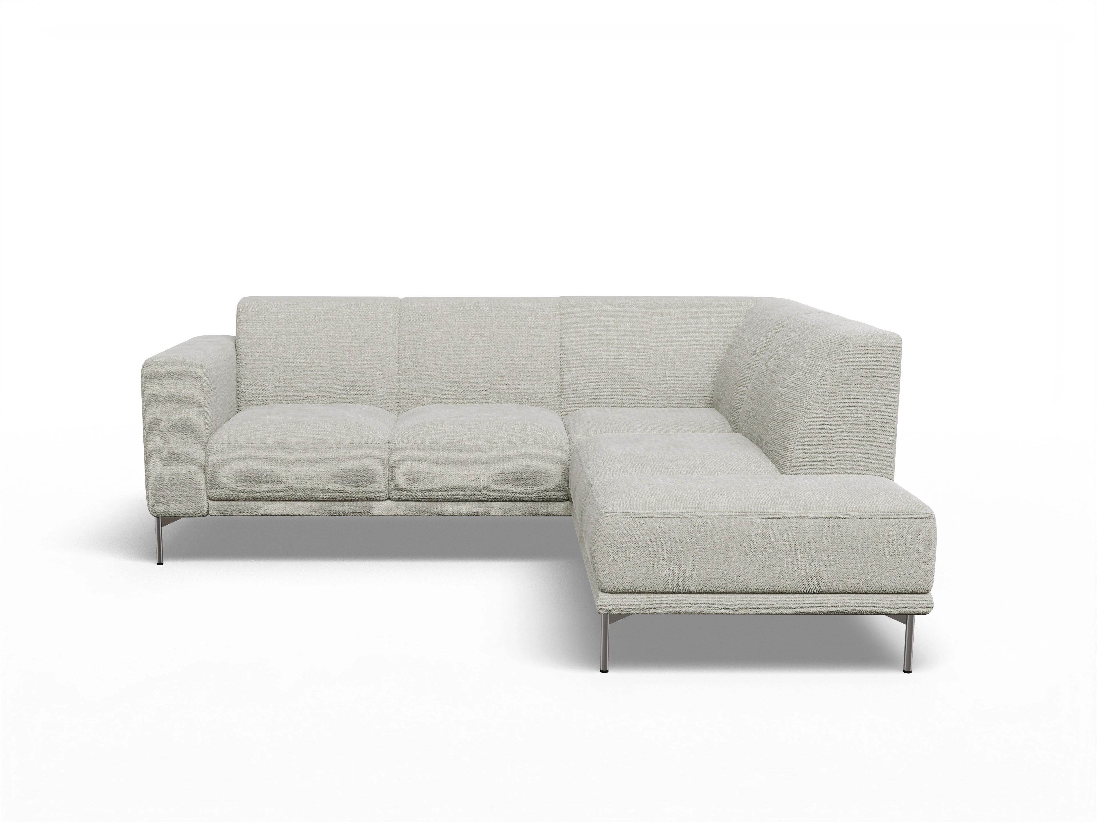 Ansicht des Produktes Viborg Ecksofa rechts Abschluss offen in Stoff Beige