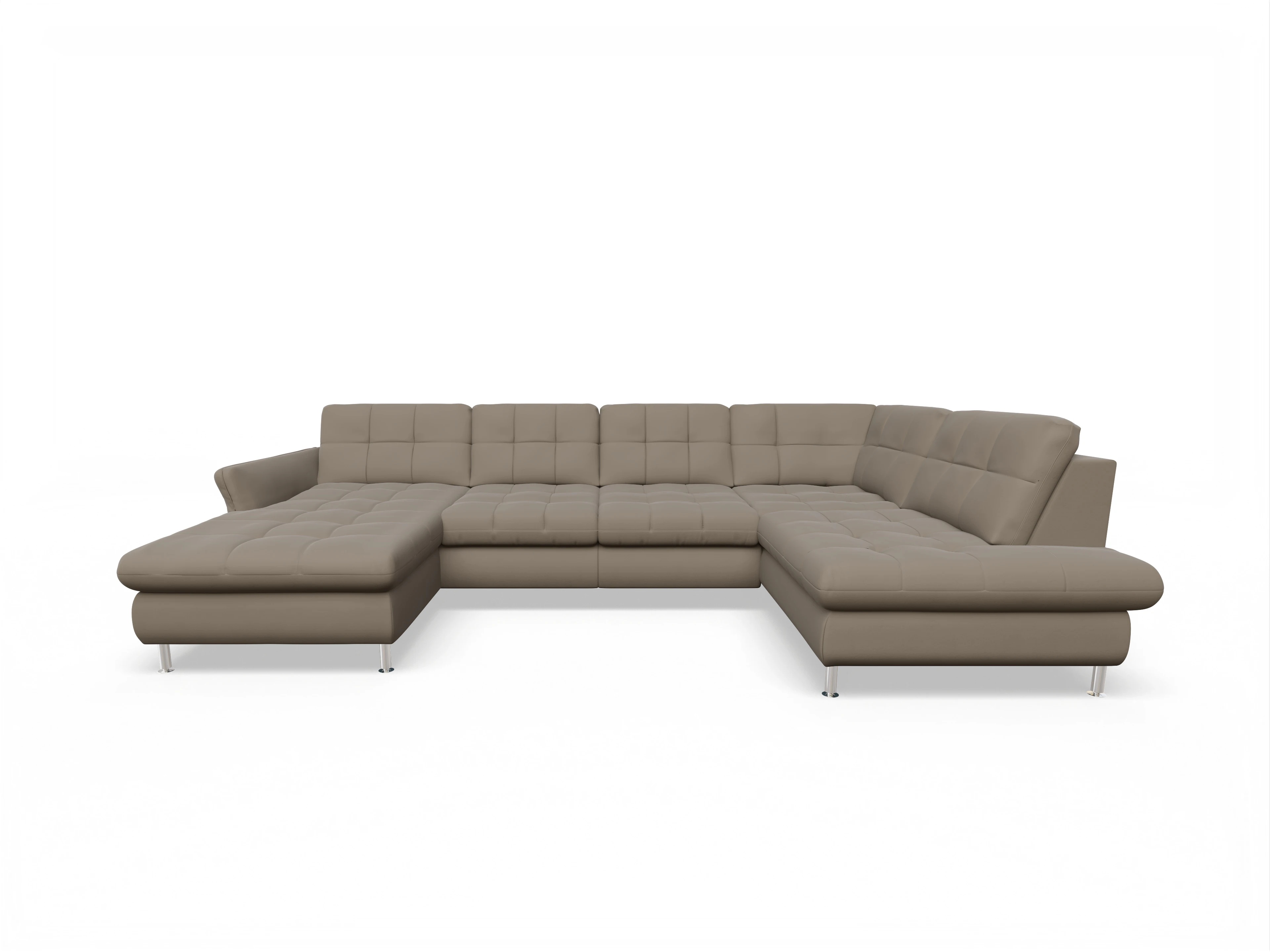 Ansicht des Produktes SC Smart 1064 Wohnlandschaft offen beidseitig in Stoff Beige