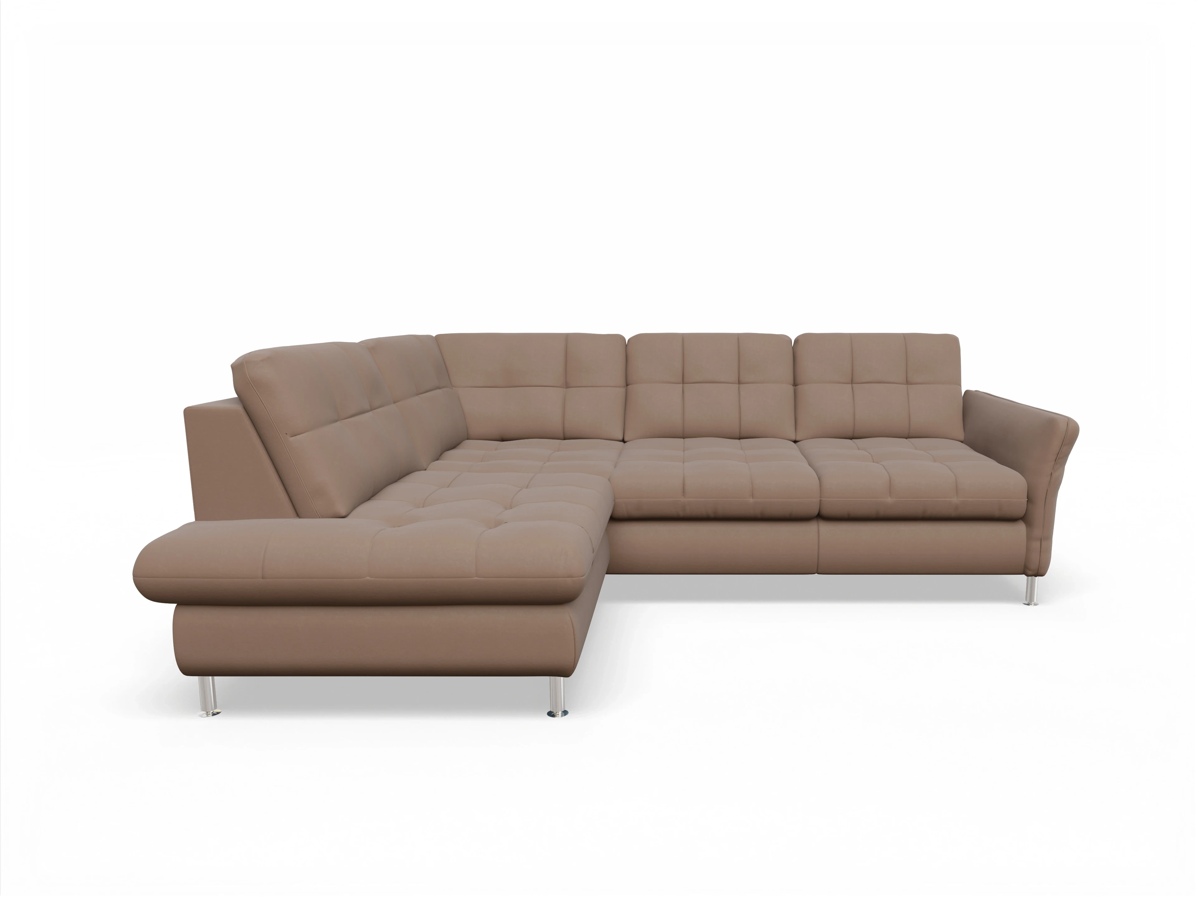 Ansicht des Produktes SC Smart 1064 Ecksofa links Abschluss offen in Stoff Beige