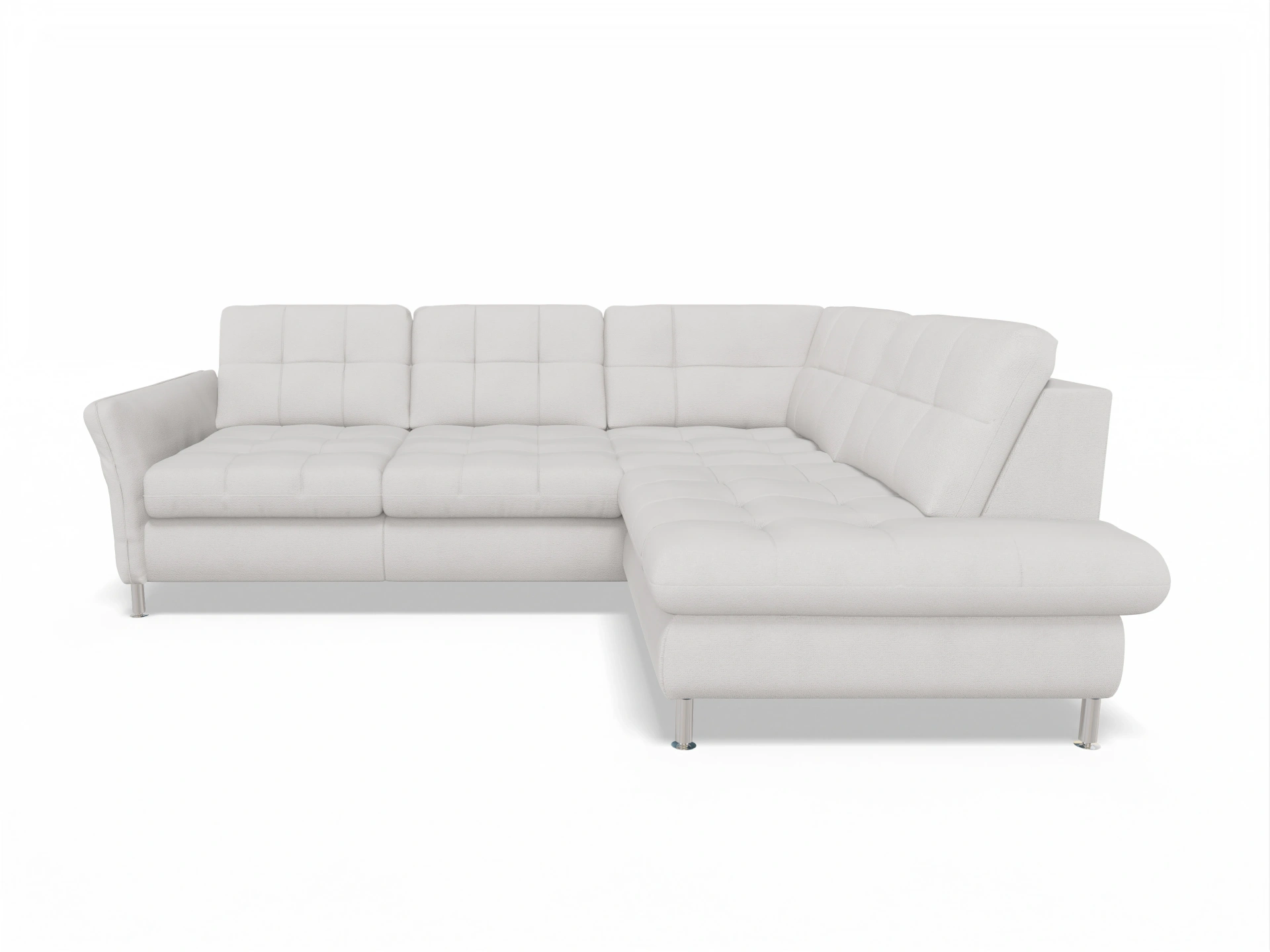 Ansicht des Produktes SC Smart 1064 Ecksofa rechts Abschluss offen in Stoff Grau