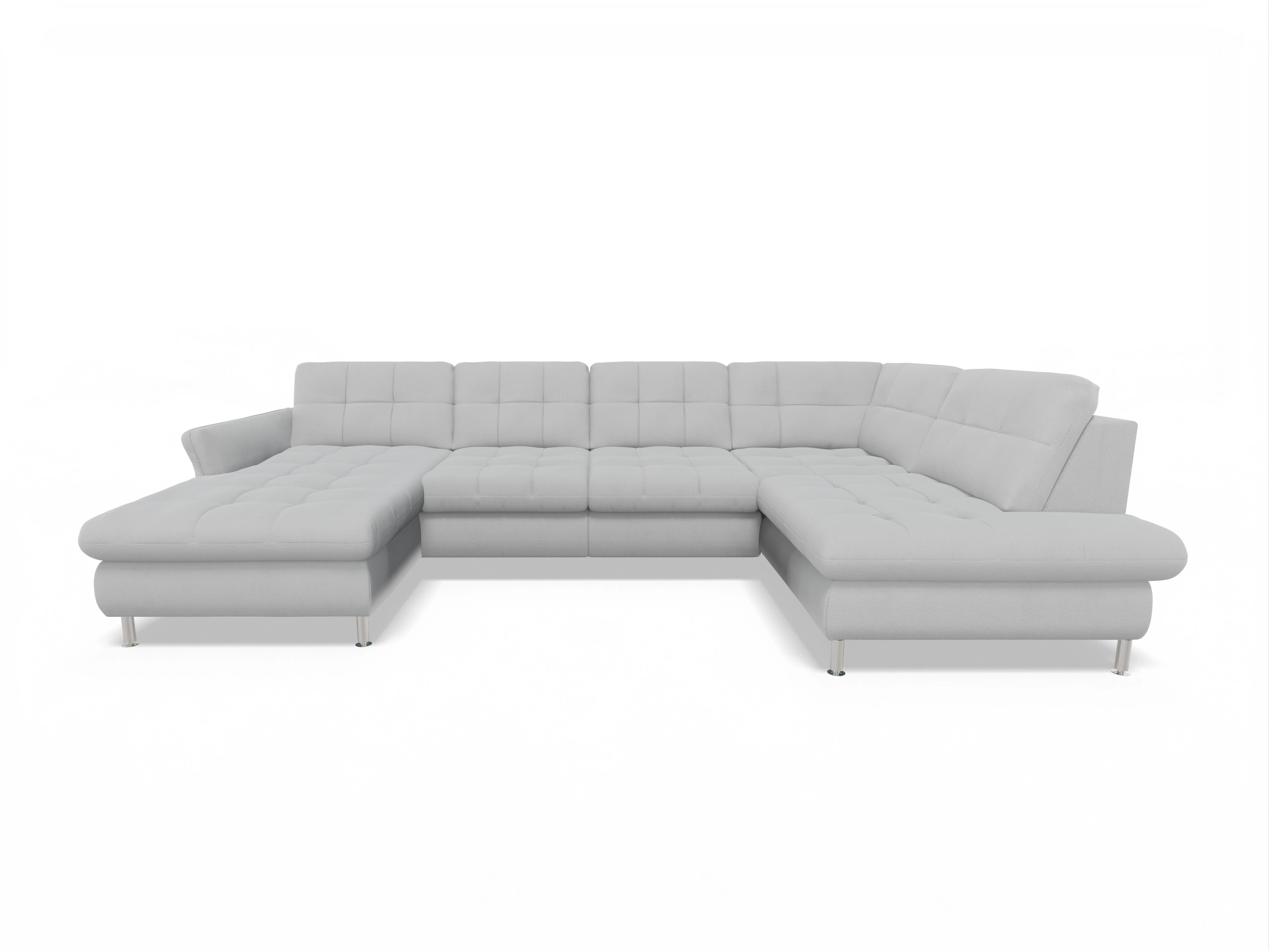 Ansicht des Produktes SC Smart 1064 Wohnlandschaft offen beidseitig in Stoff Grau