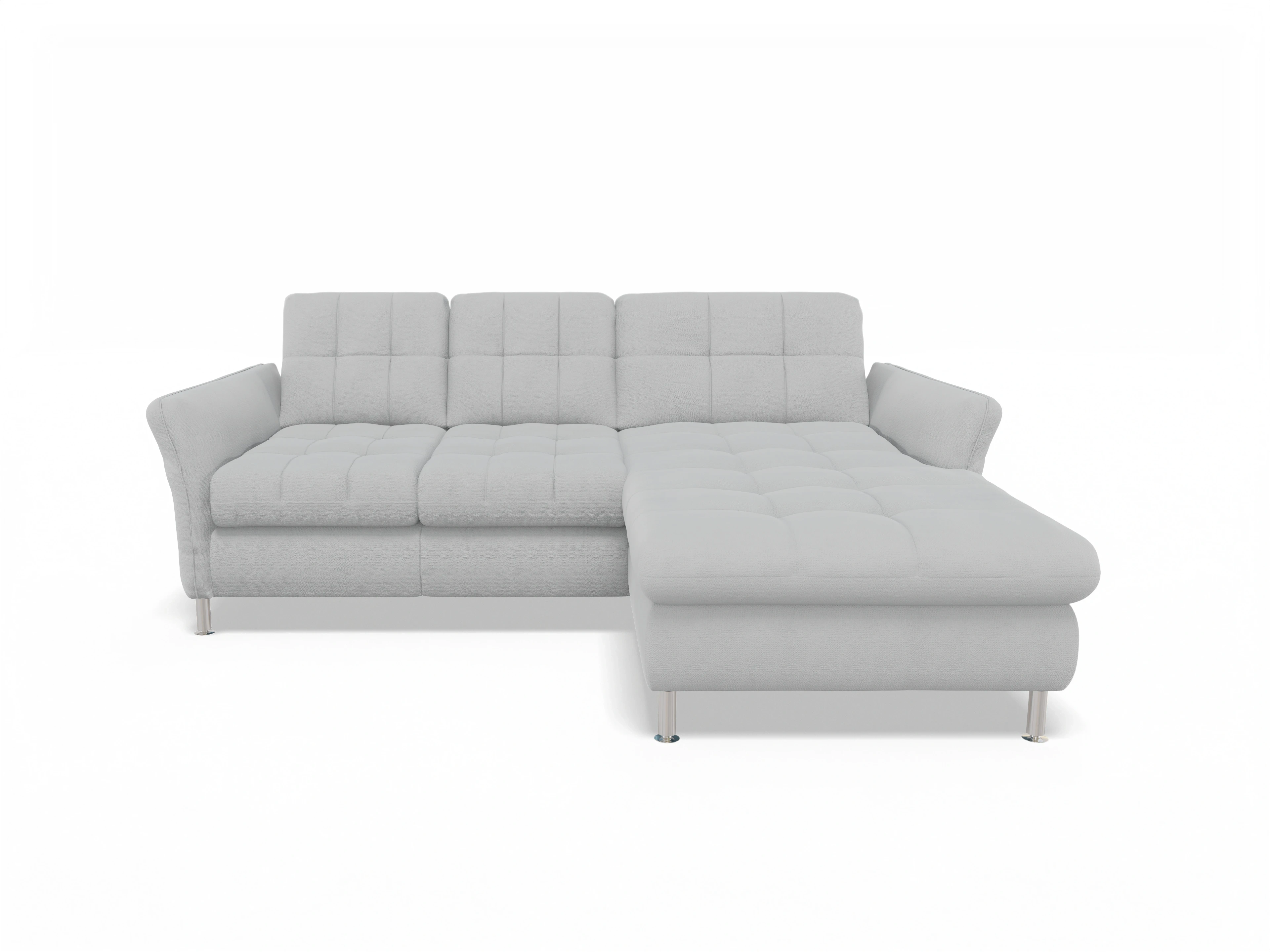 Ansicht des Produktes SC Smart 1064 Ecksofa rechts Abschluss offen in Stoff Grau