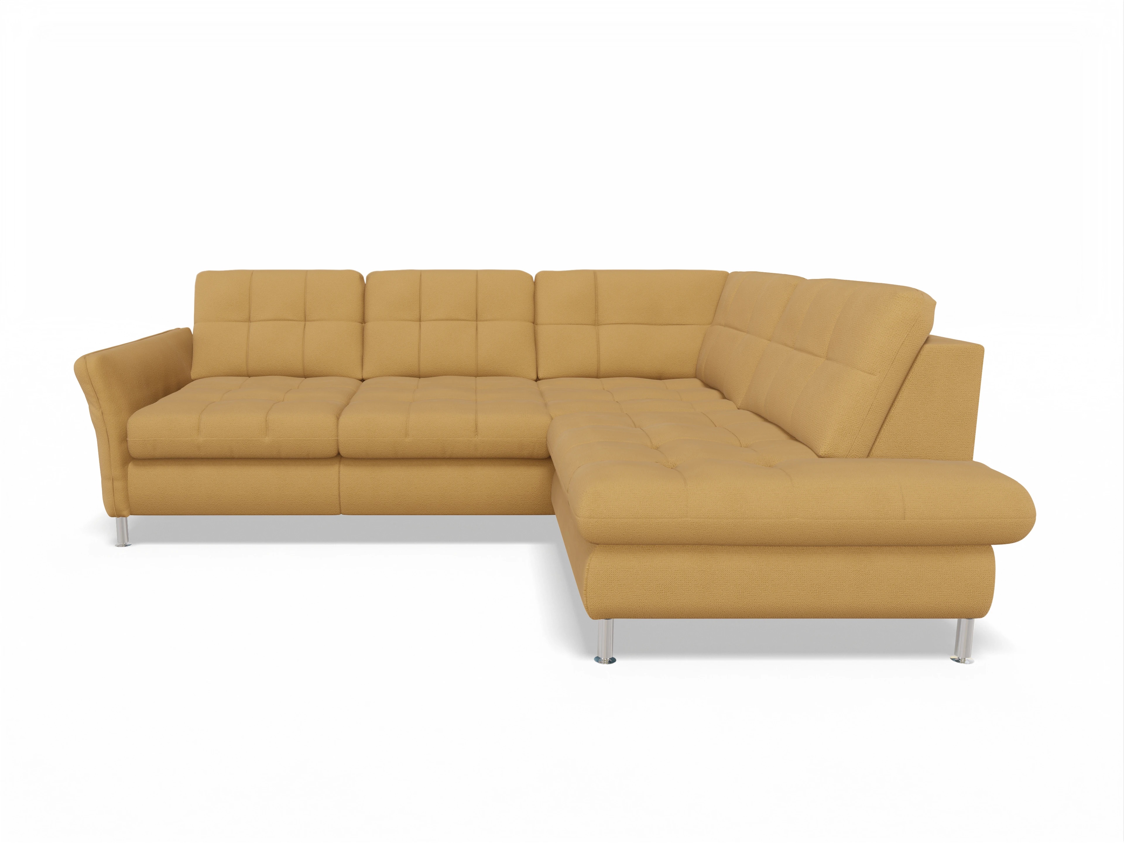 Ansicht des Produktes SC Smart 1064 Ecksofa rechts Abschluss offen in Stoff Gelb